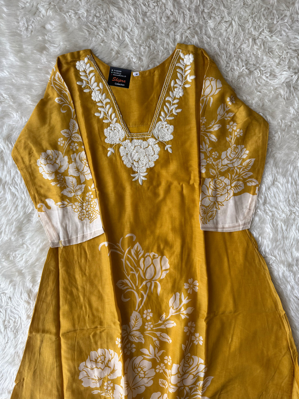 Pure Muslin Silk Kurti Pant Dupatta Set