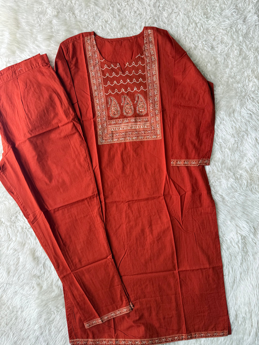 Premium Cotton Kurti Pant Set