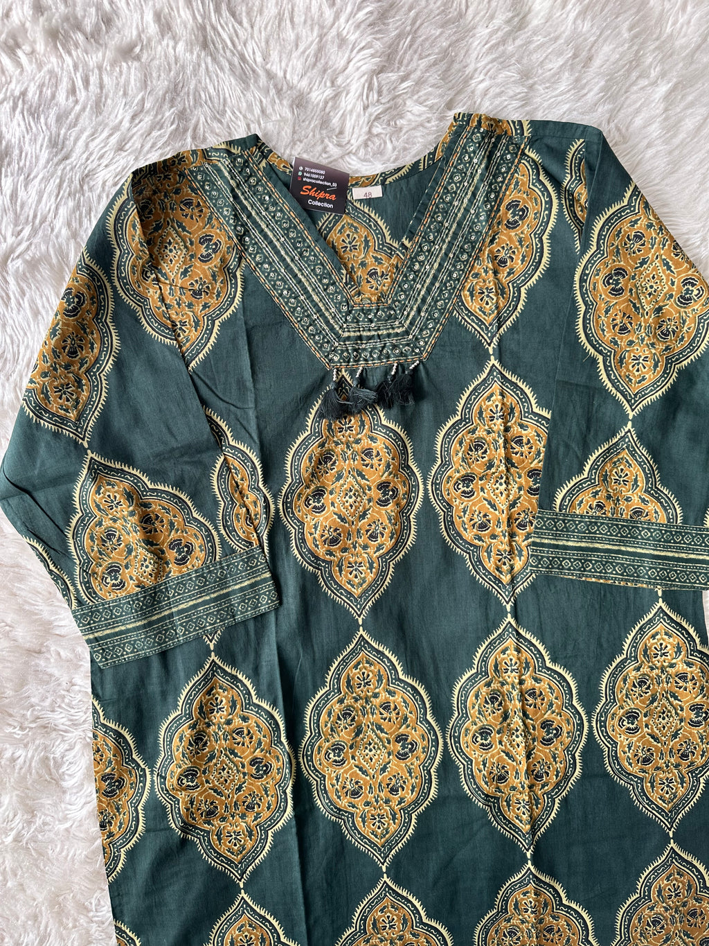 Breathable Cotton Kurti Pant Cotton Dupatta Set