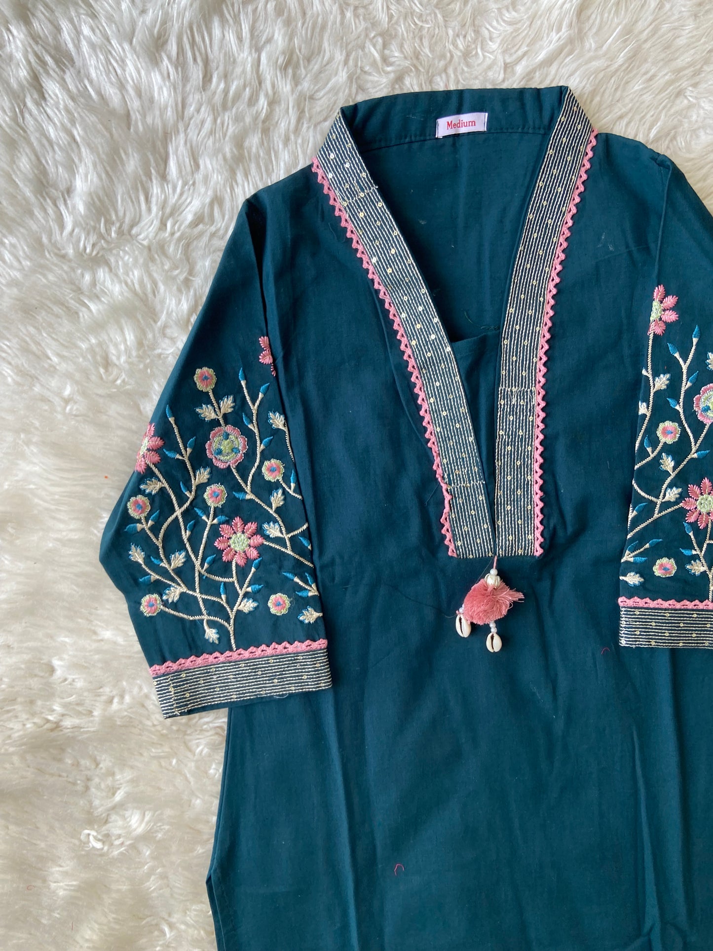 Khadi Cotton Kurti Pant Set