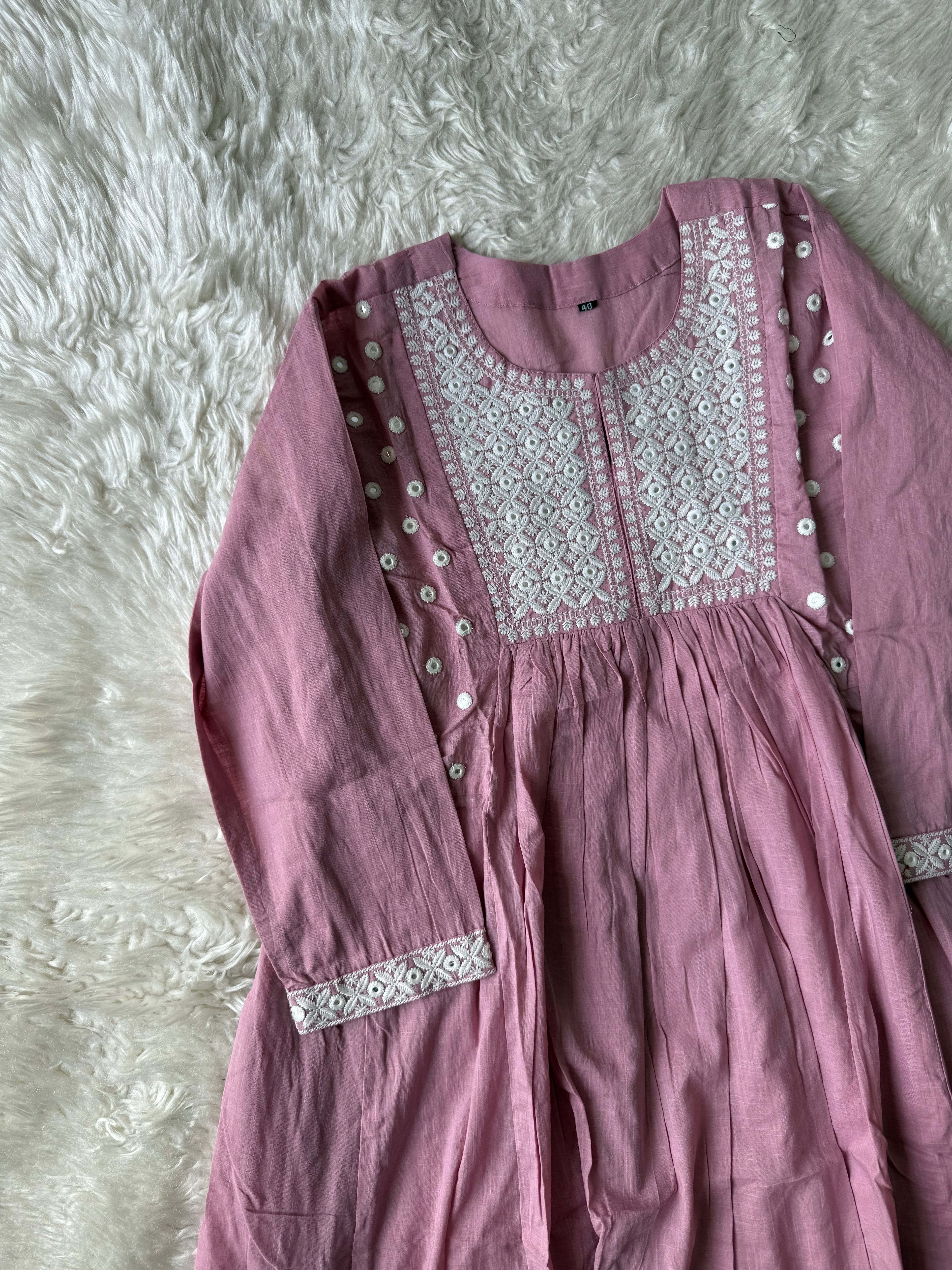 Z Premium Mul Cotton Kurti Plazo Set