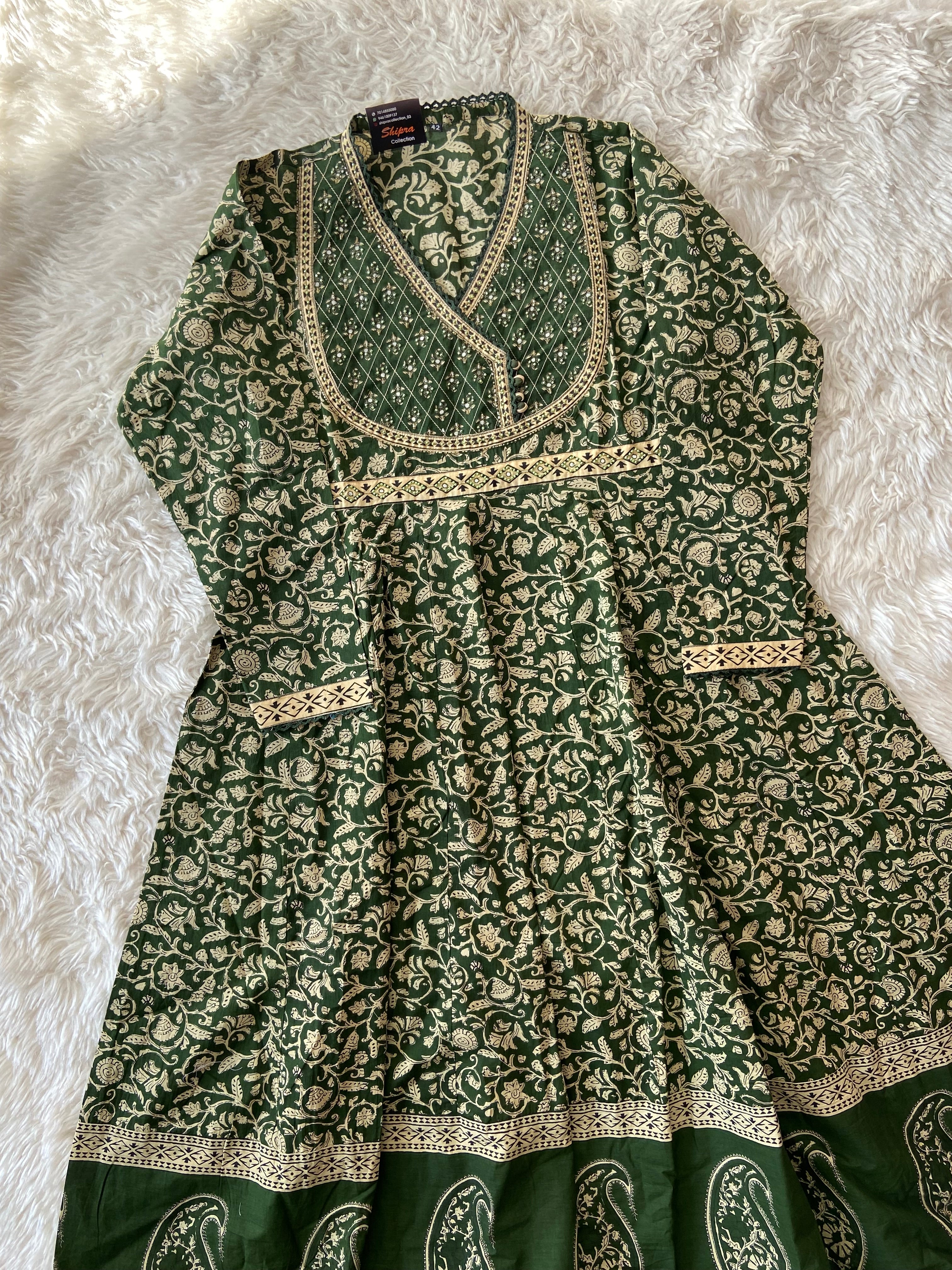 Premium Cotton Flare Kurti