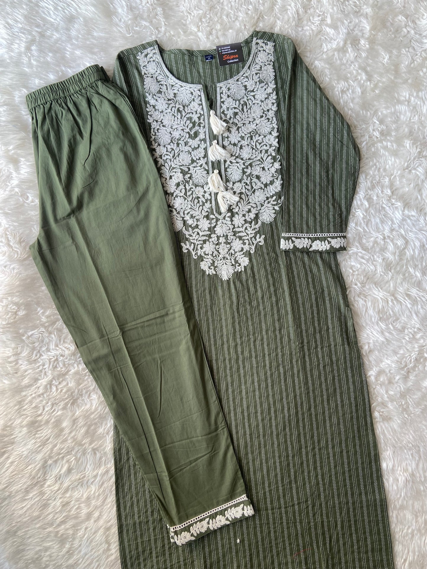 Premium Cotton Kurti Pant Dupatta Set
