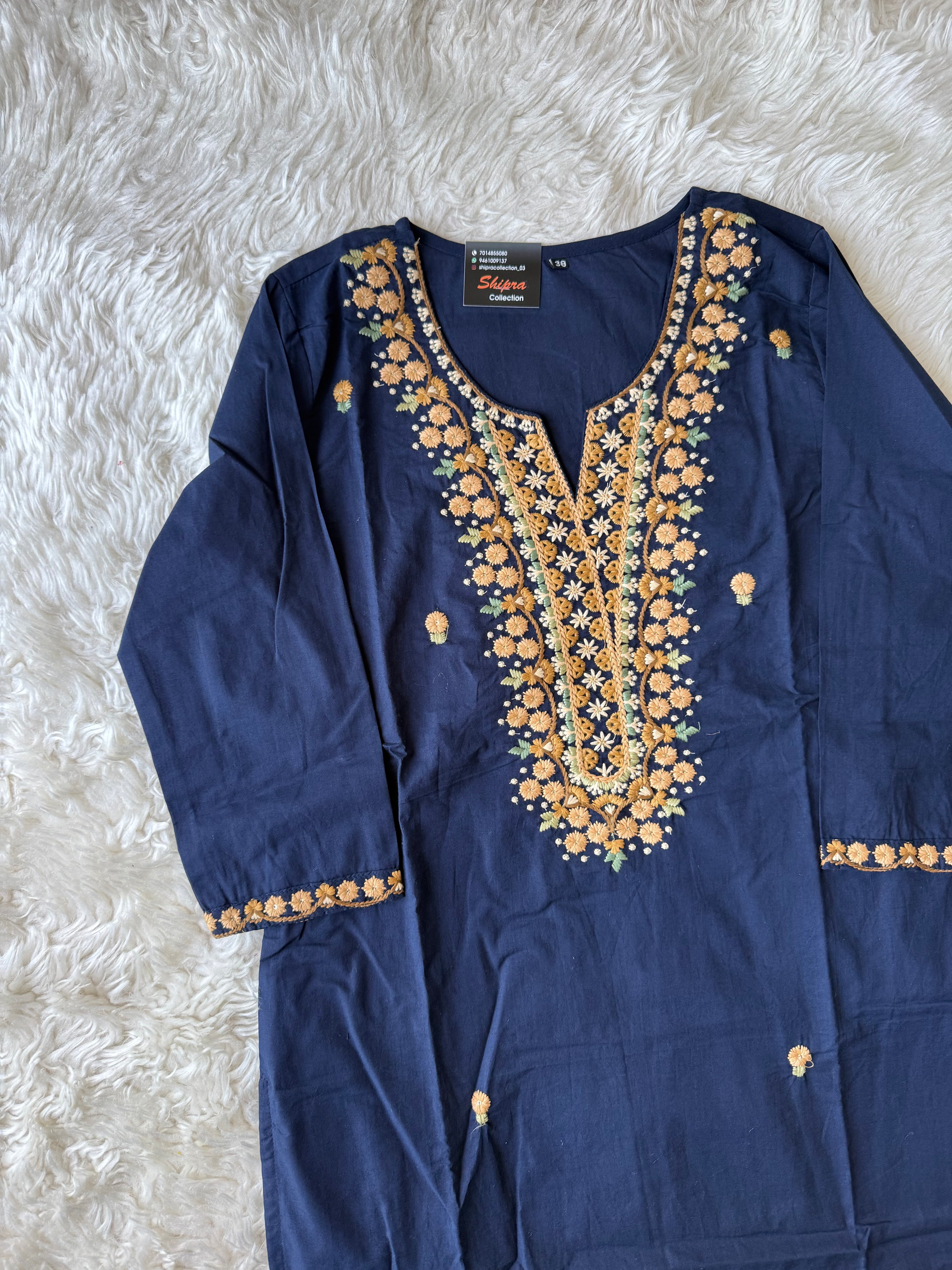 Premium Cotton Kurti Pant Dupatta Set