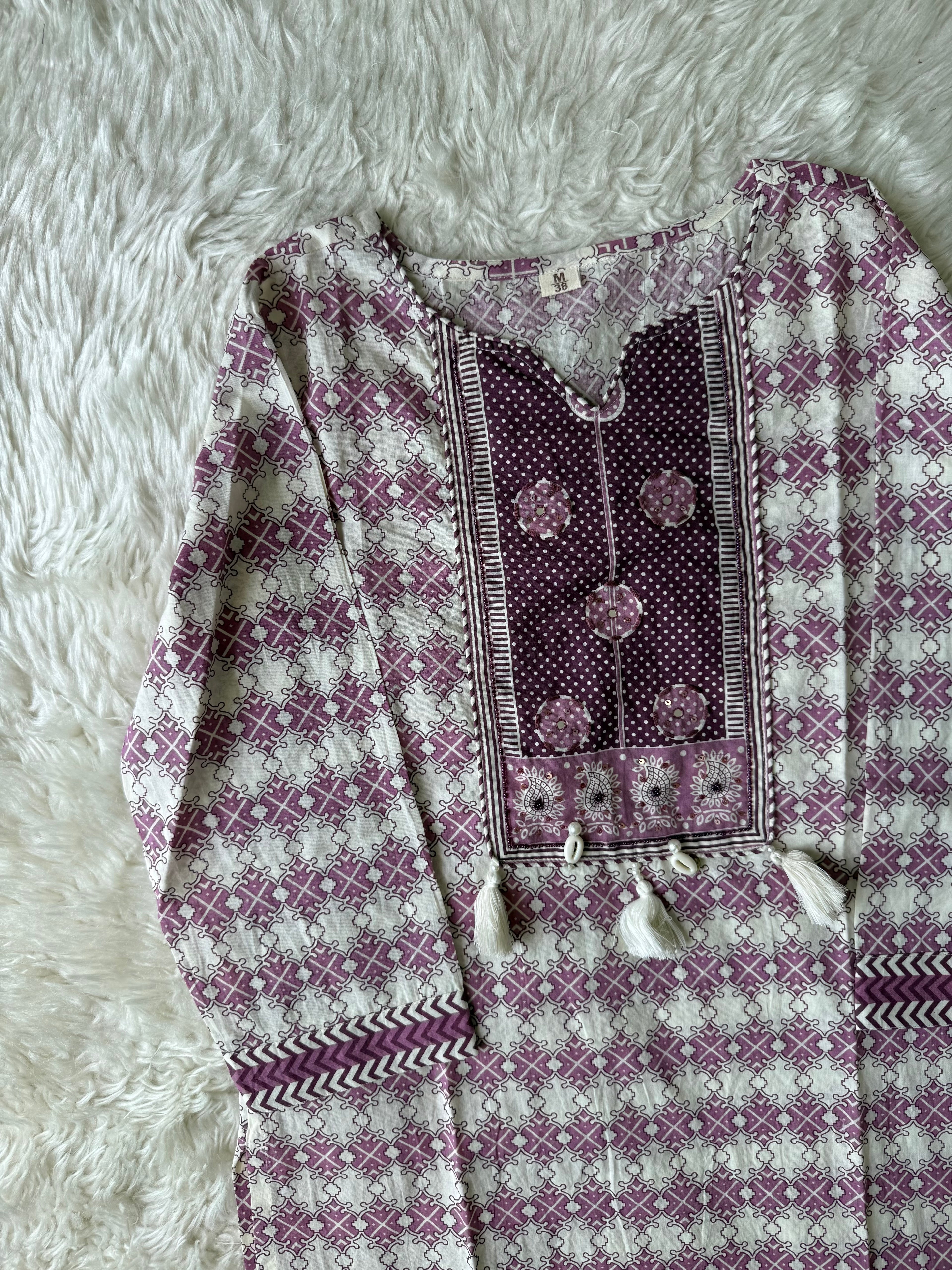 Premium Cotton Kurti Pant Dupatta Set