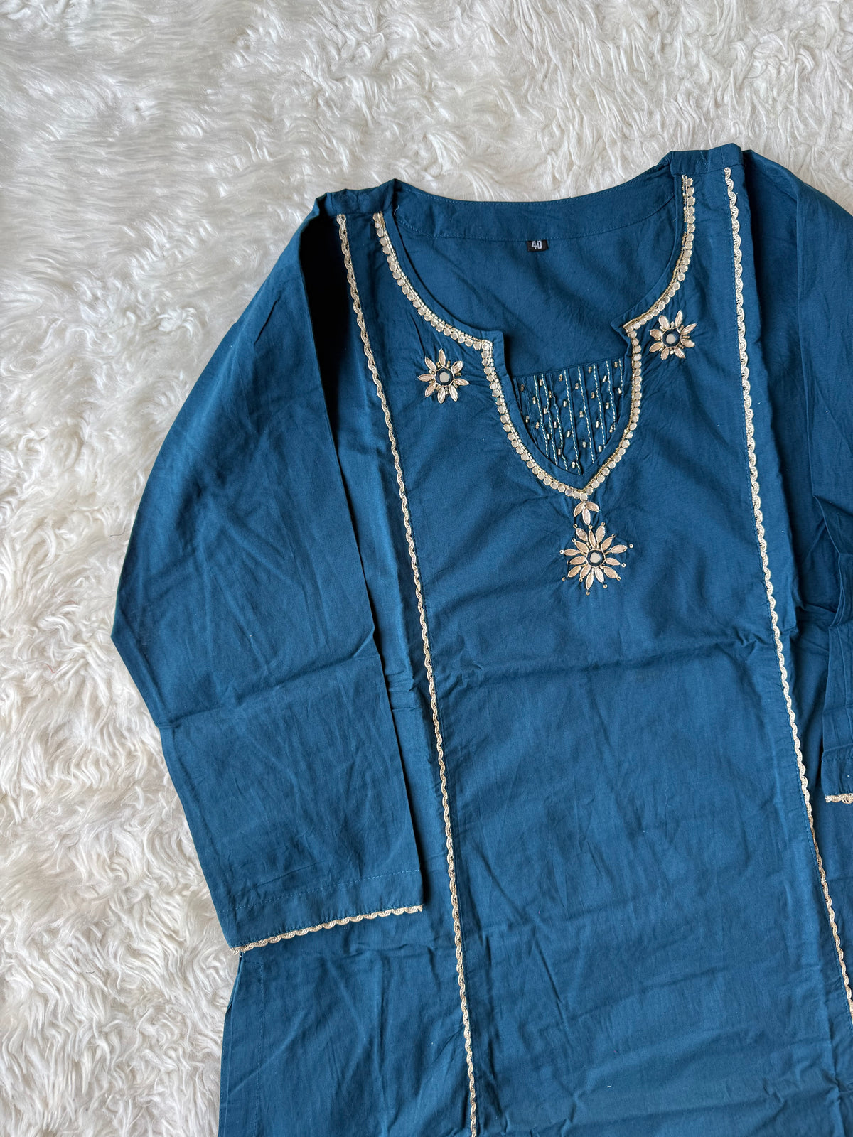 Premium Cotton Kurti Plazo Dupatta Set