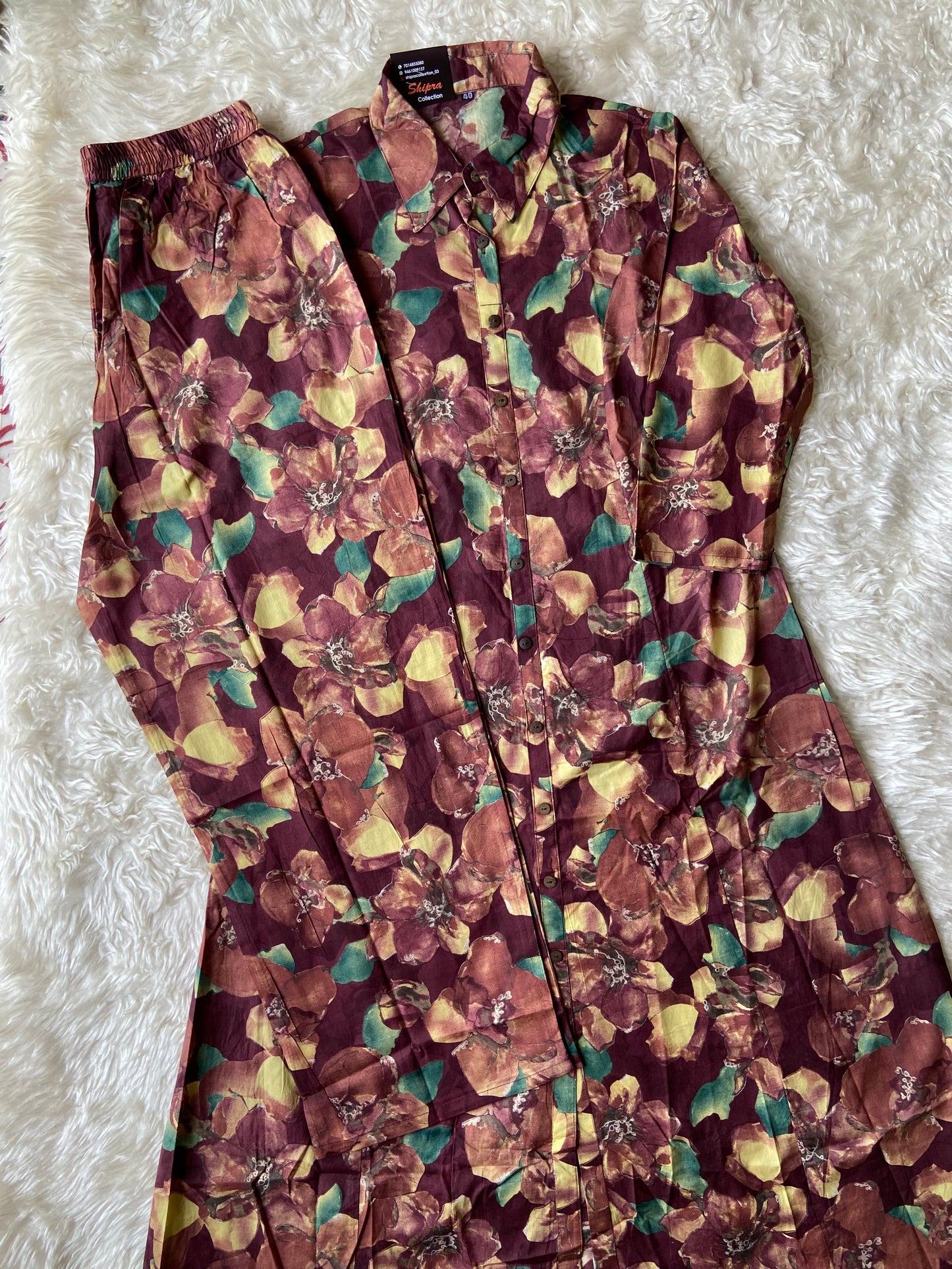 Stock Clearance 🚨 Premium Cotton Kurti Pant Set