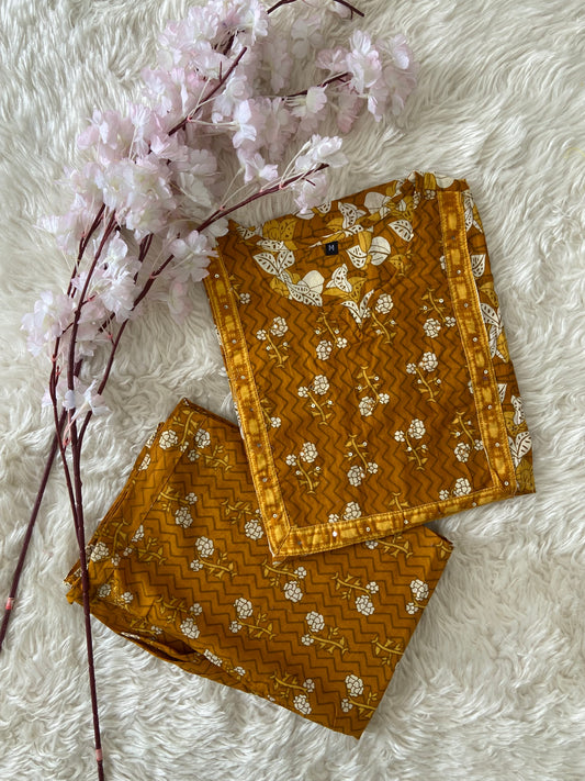Cotton Kurti Pant Set