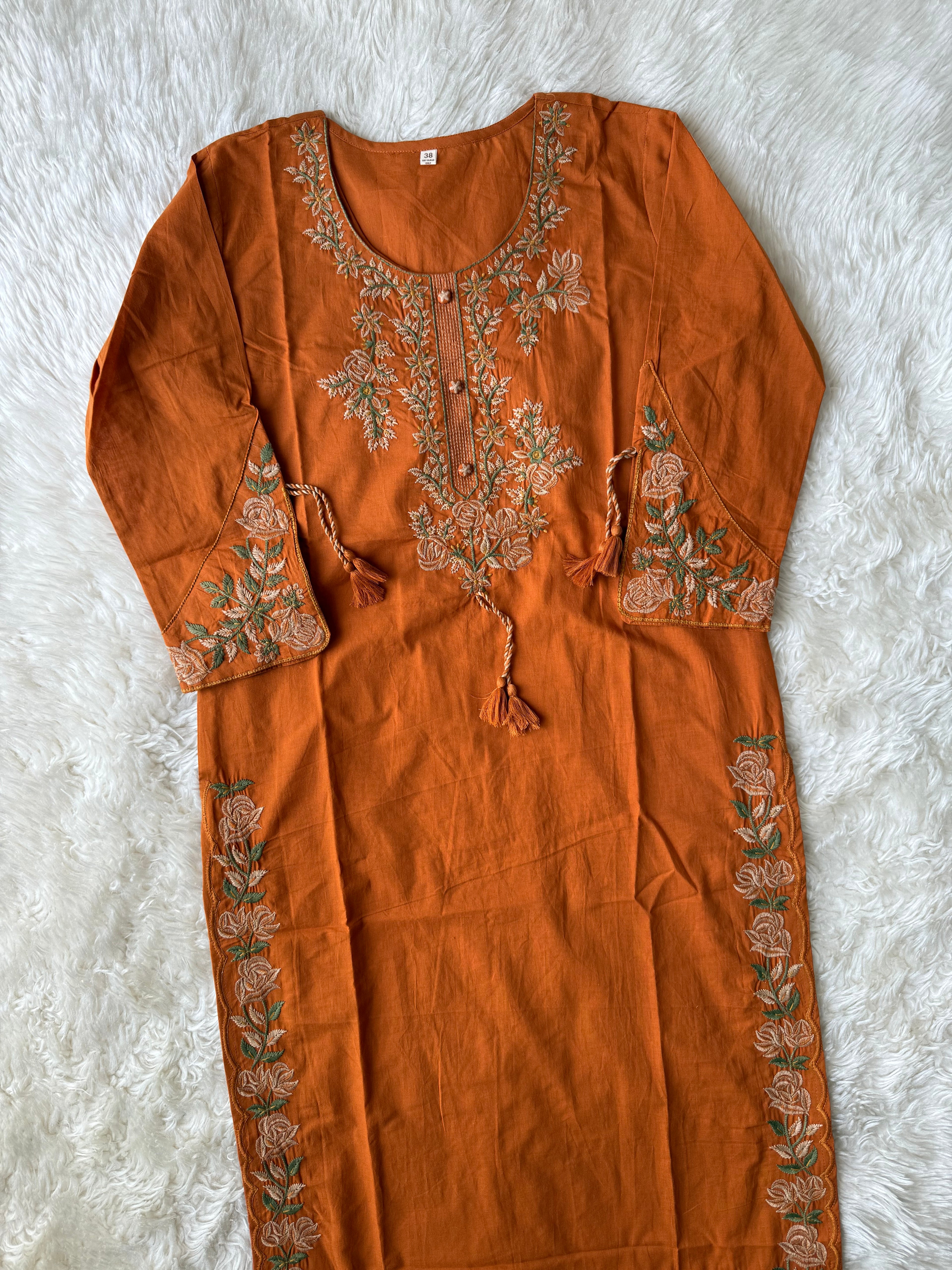 Premium Cotton Kurti Pant Dupatta Set