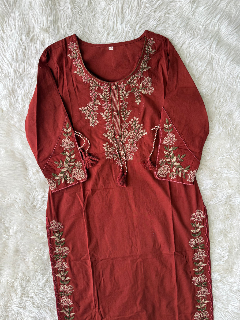 Premium Cotton Kurti Pant Dupatta Set