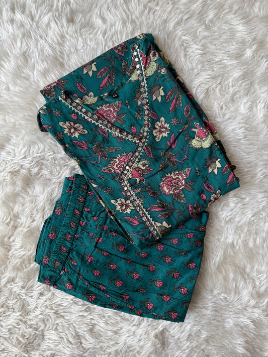 Cotton Kurti Pant Set