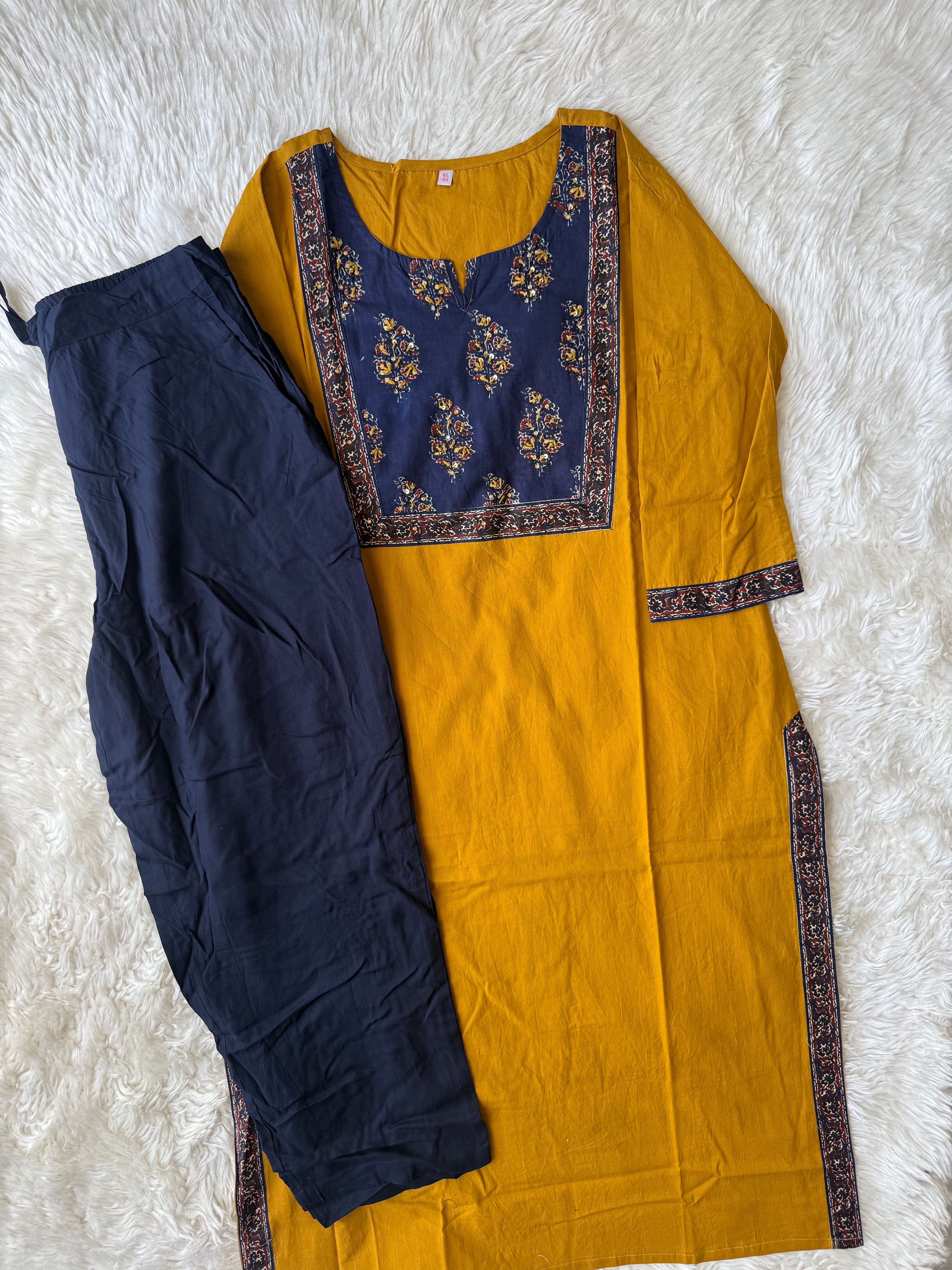 Premium Cotton Kurti Pant Set