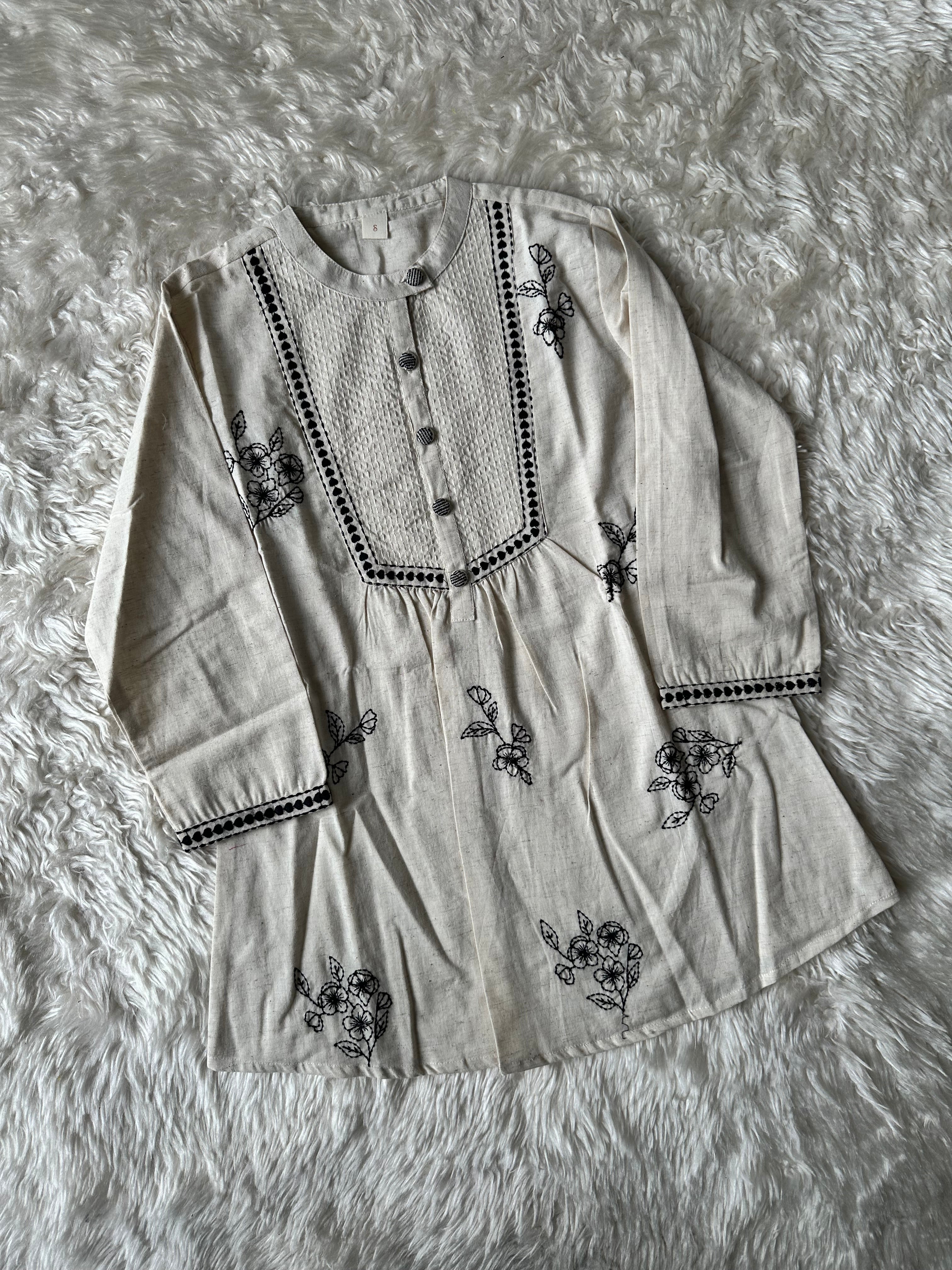Khadi Cotton Short Kurti