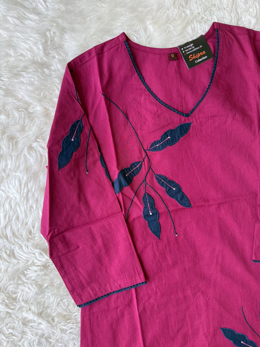 Breathable Cotton Aplique Work Co-ord Set