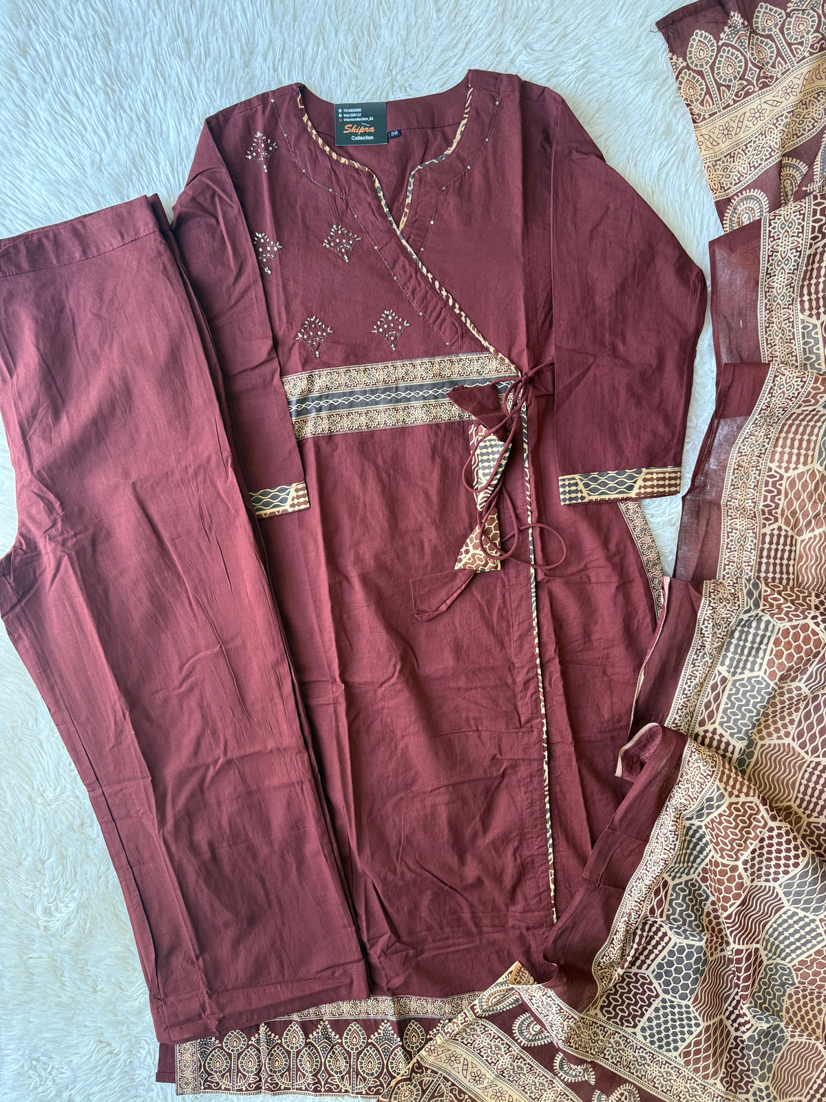 Premium Cotton Kurti Pant Dupatta Set