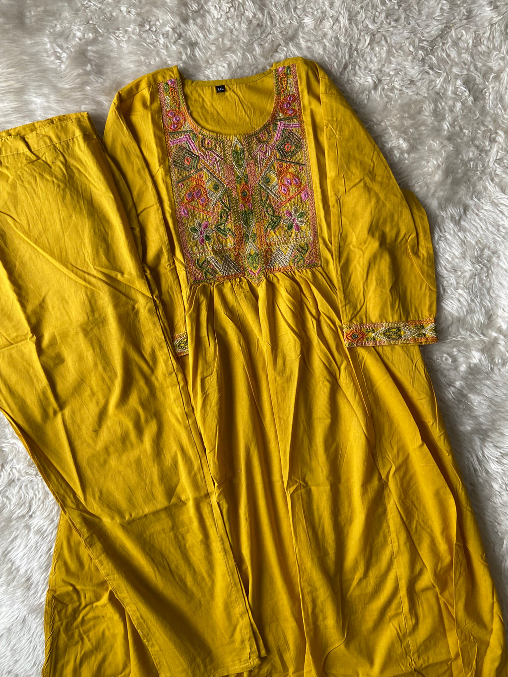 Cotton Kurti Pant Set