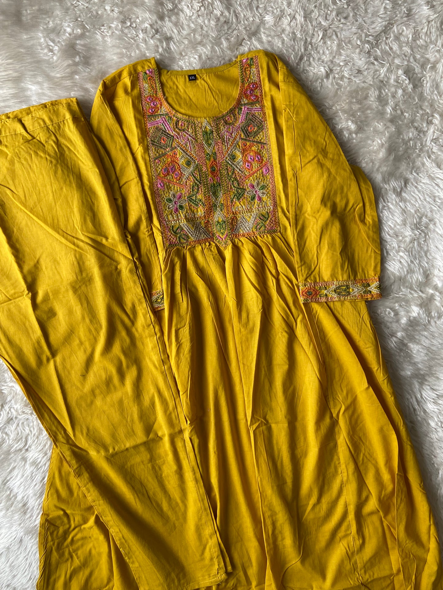 Cotton Kurti Pant Set