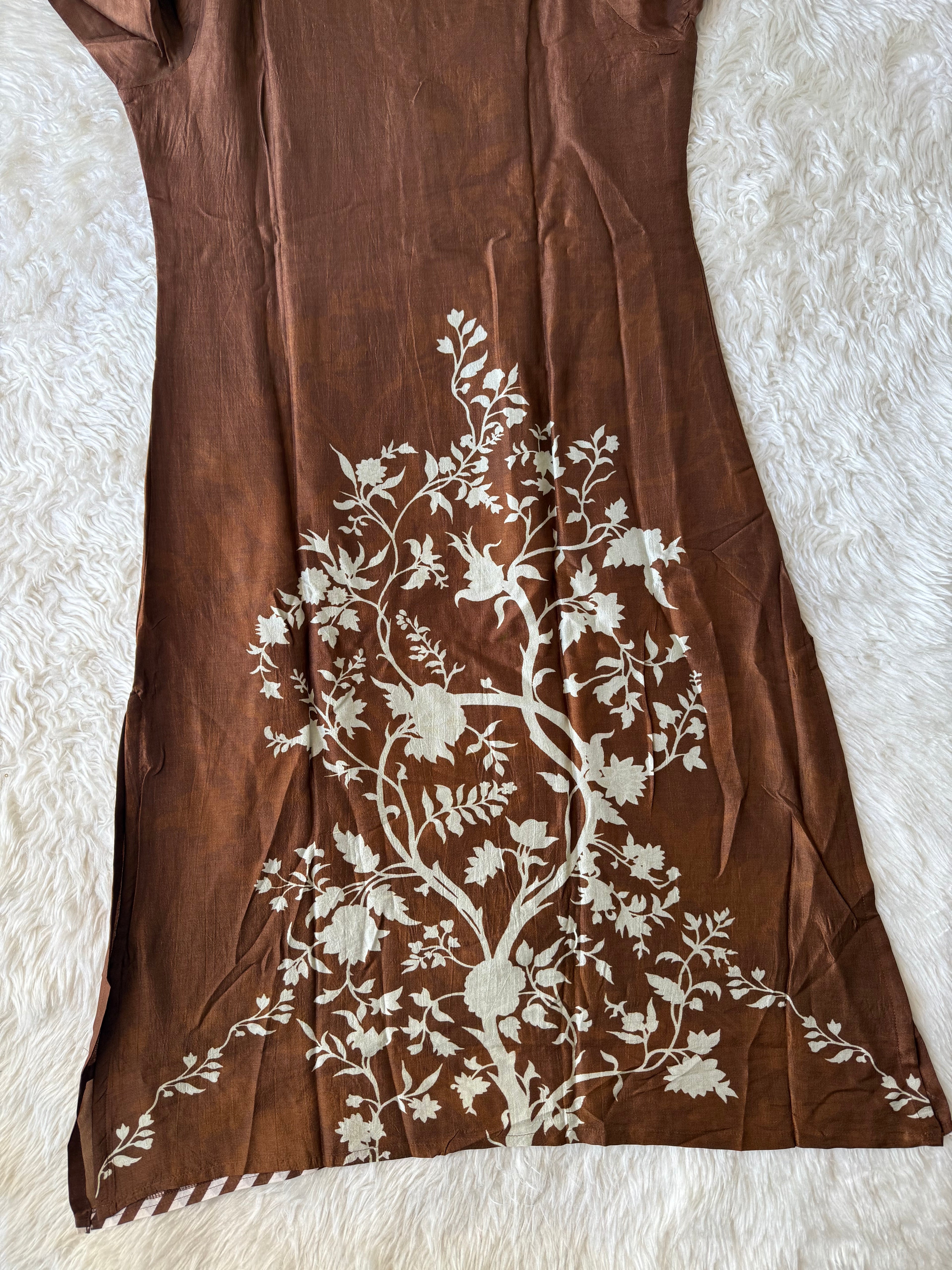 Tussar Silk Kurti Pant Dupatta Set