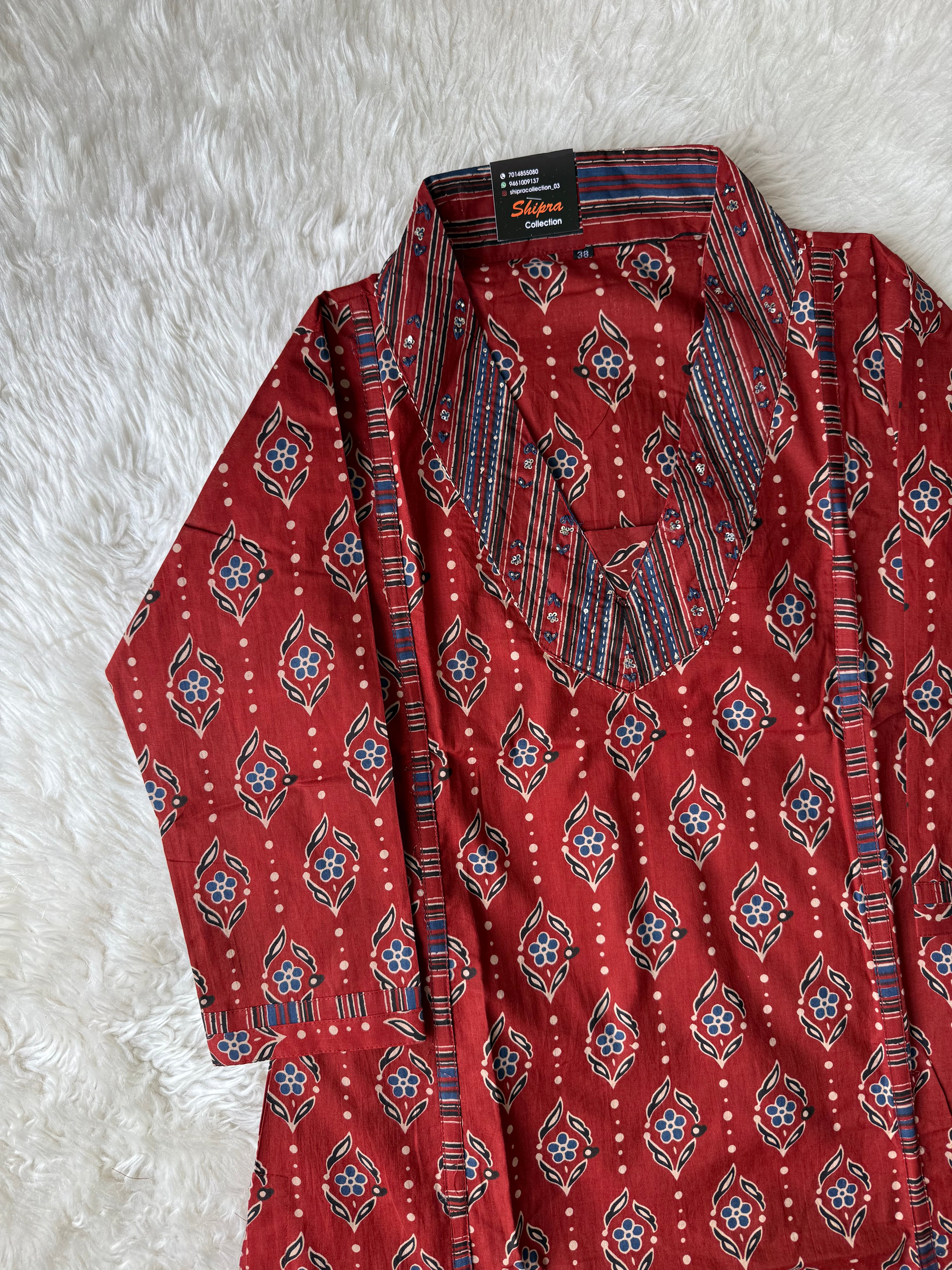 Premium Cotton Kurti Pant Dupatta Set