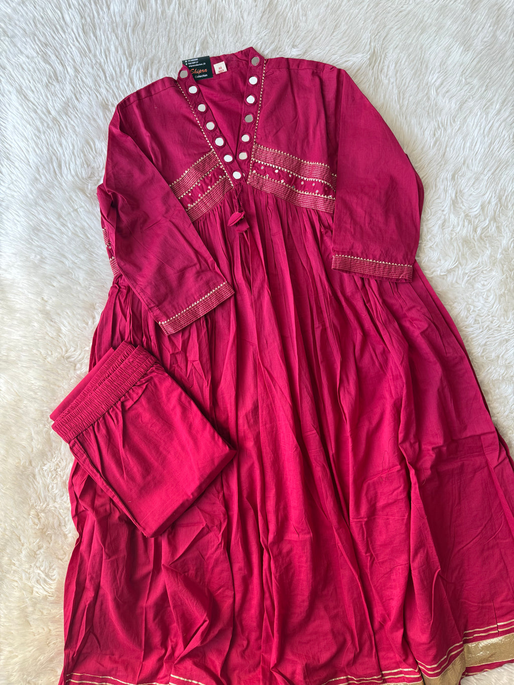 Premium Cotton Flare Kurti Pant Set
