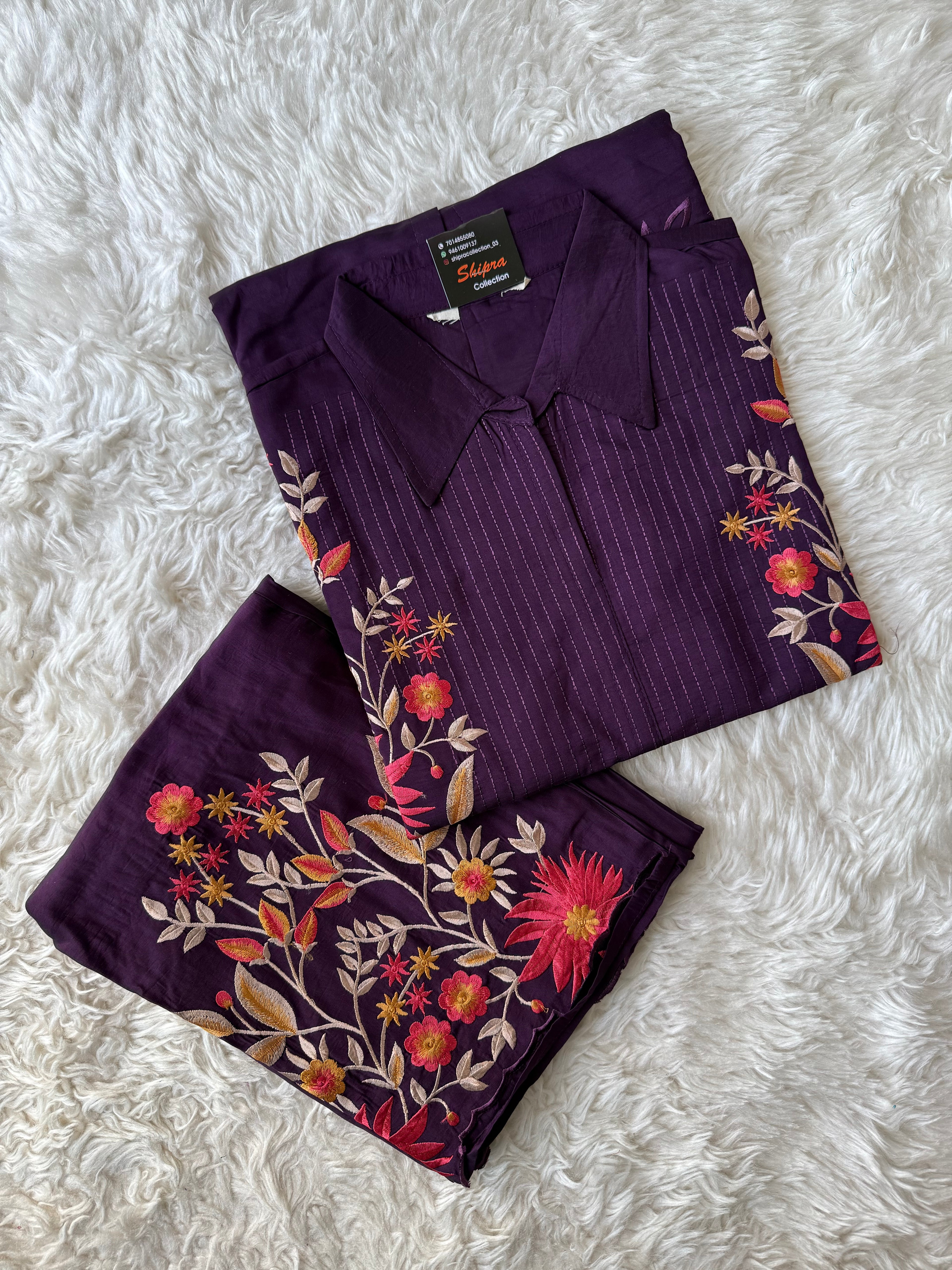 Pure Crepe Silk Co-ord Set