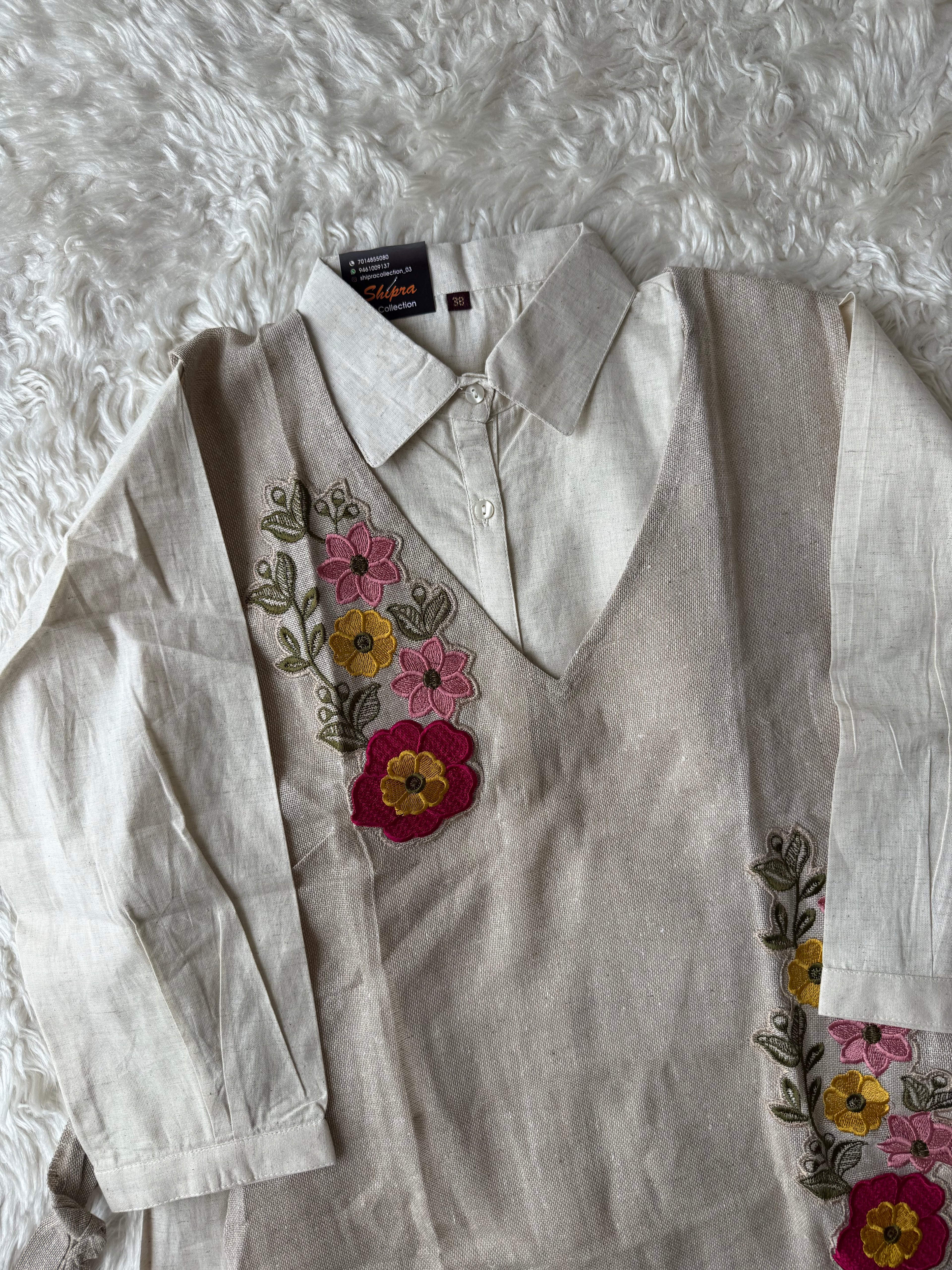 Jute Cotton Co-ord Set