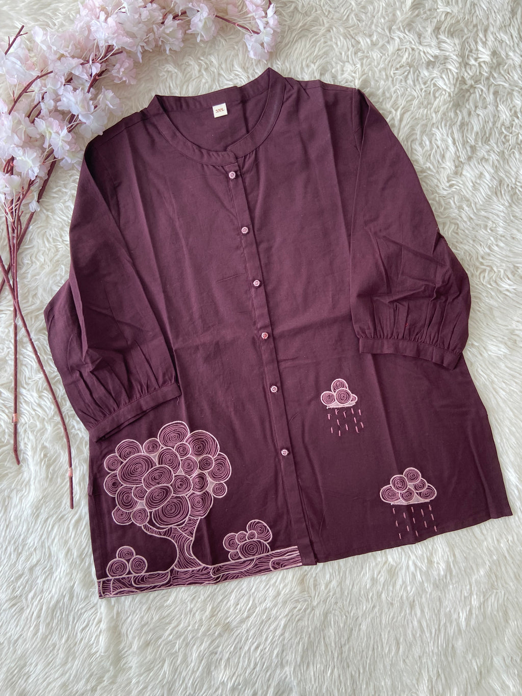 “Plus Size” Khadi Cotton Short Kurti