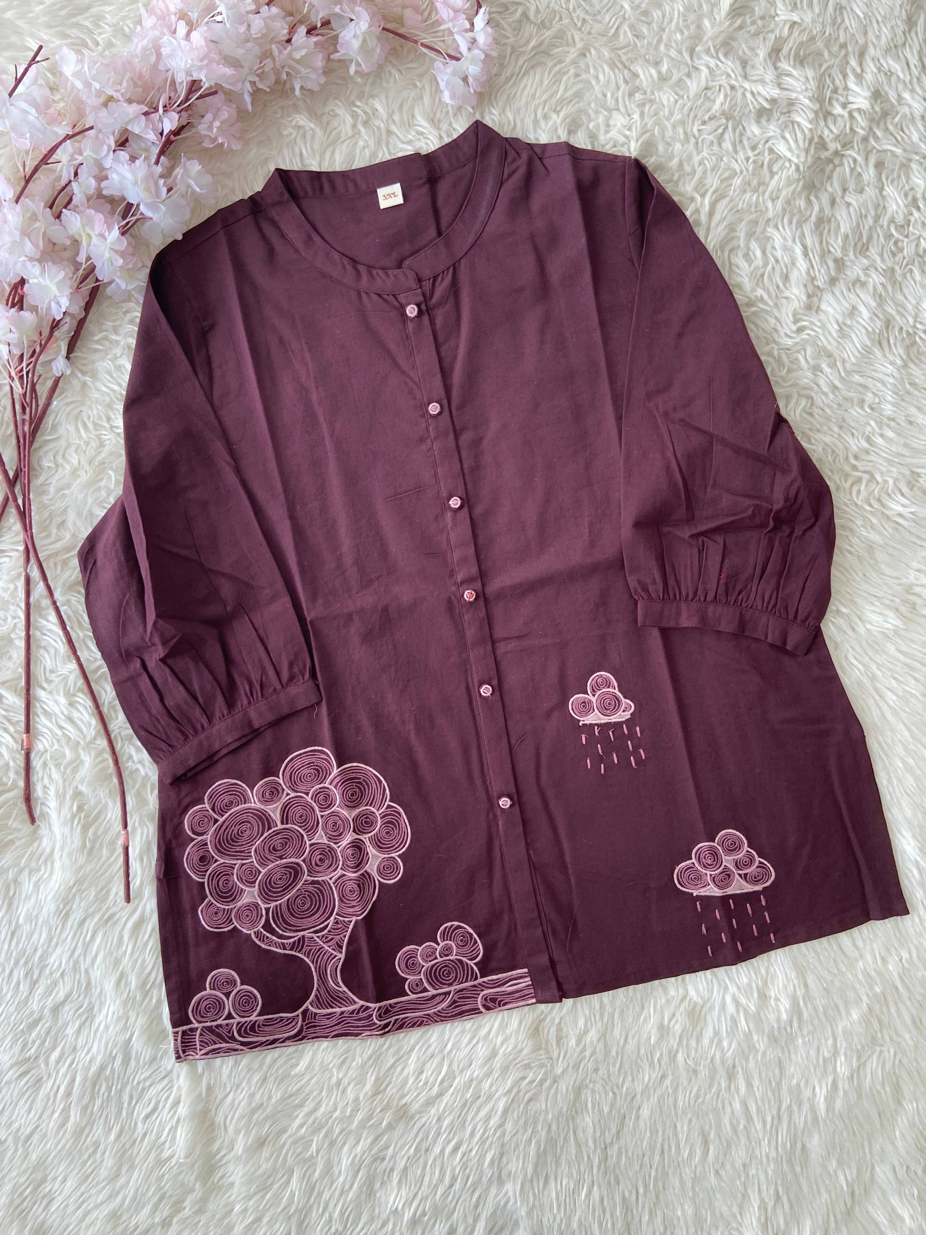 “Plus Size” Khadi Cotton Short Kurti