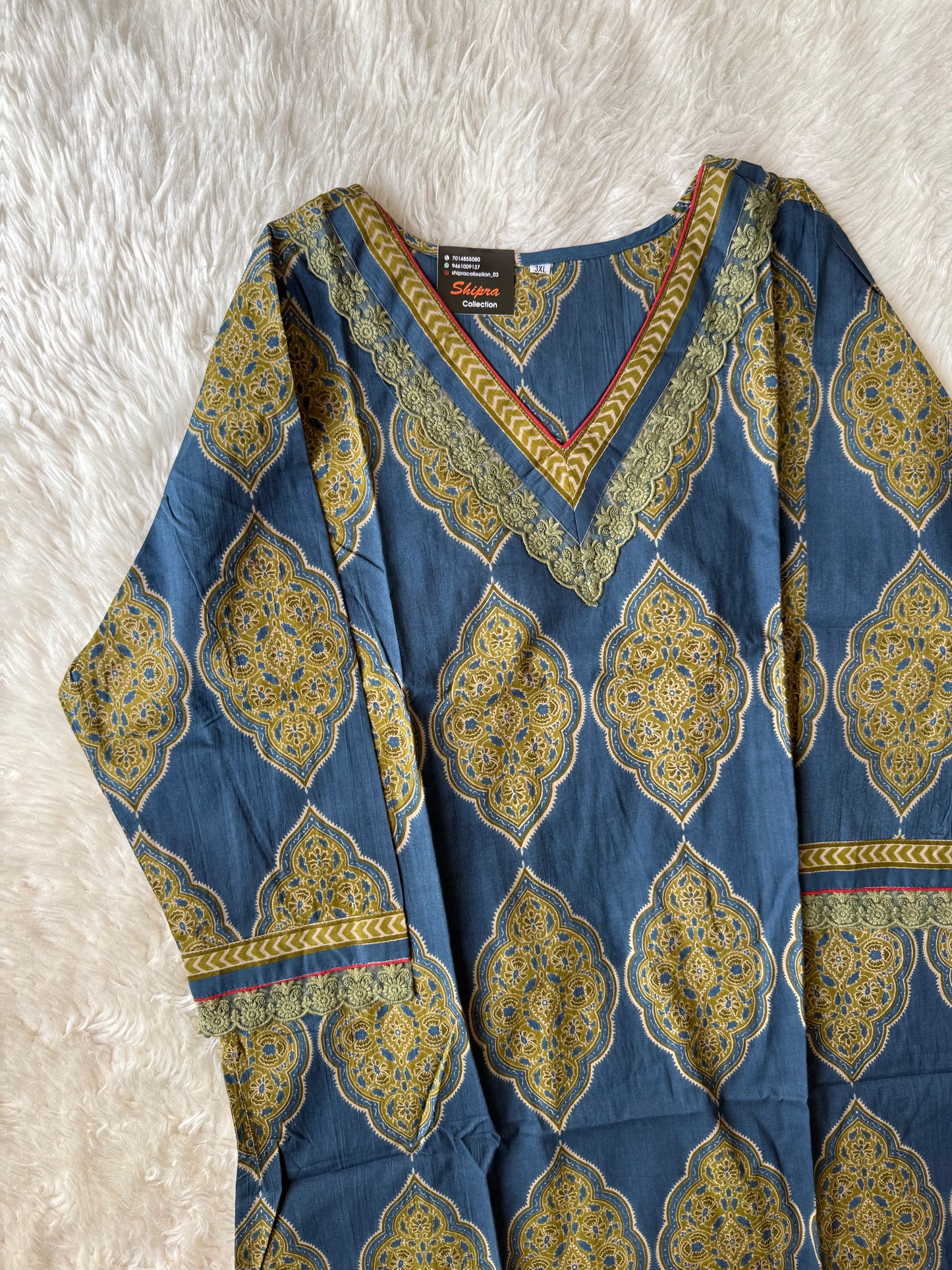 Premium Cotton Kurti Pant Dupatta Set