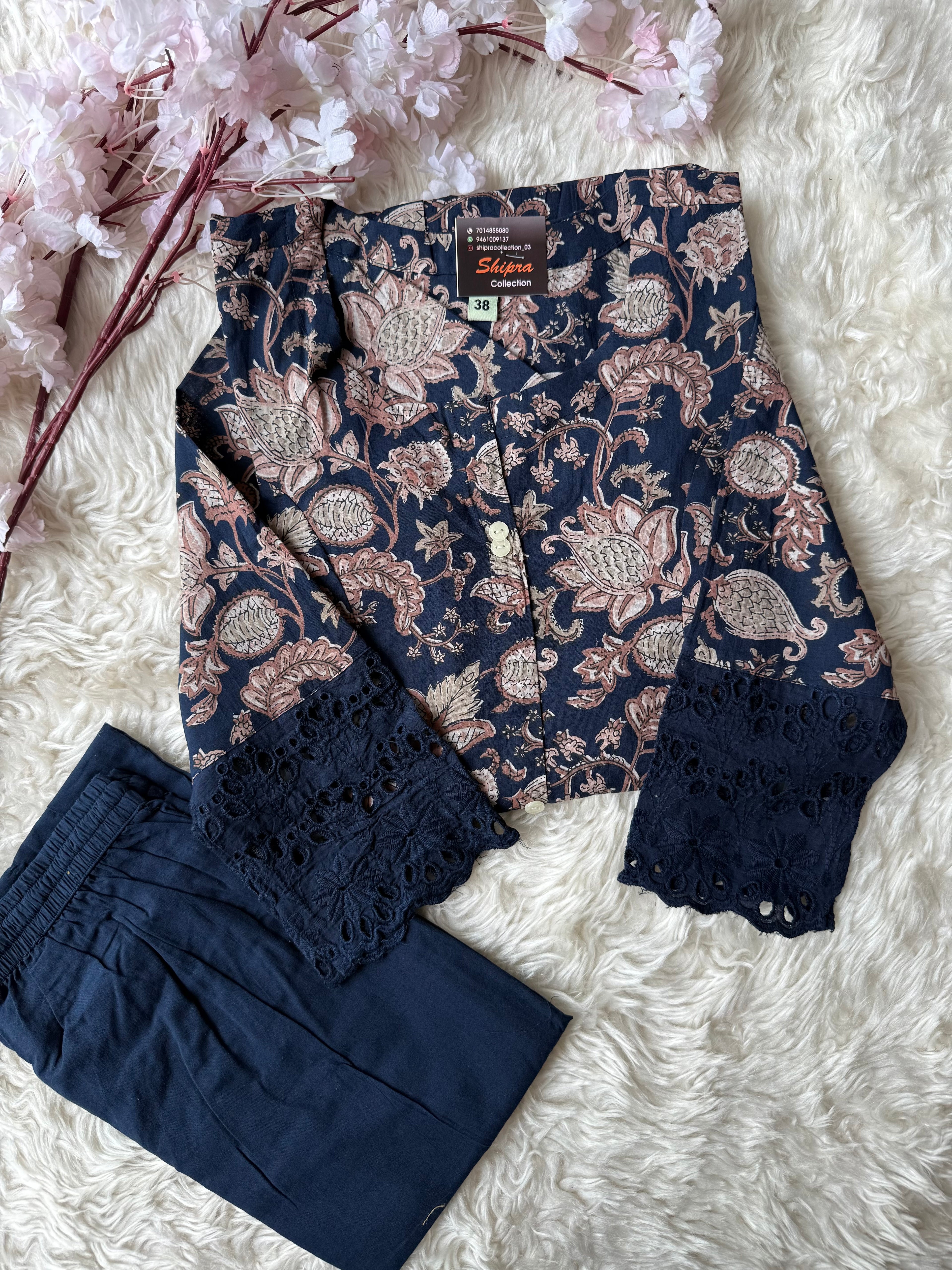 Pure Cotton Kurti Pant Set
