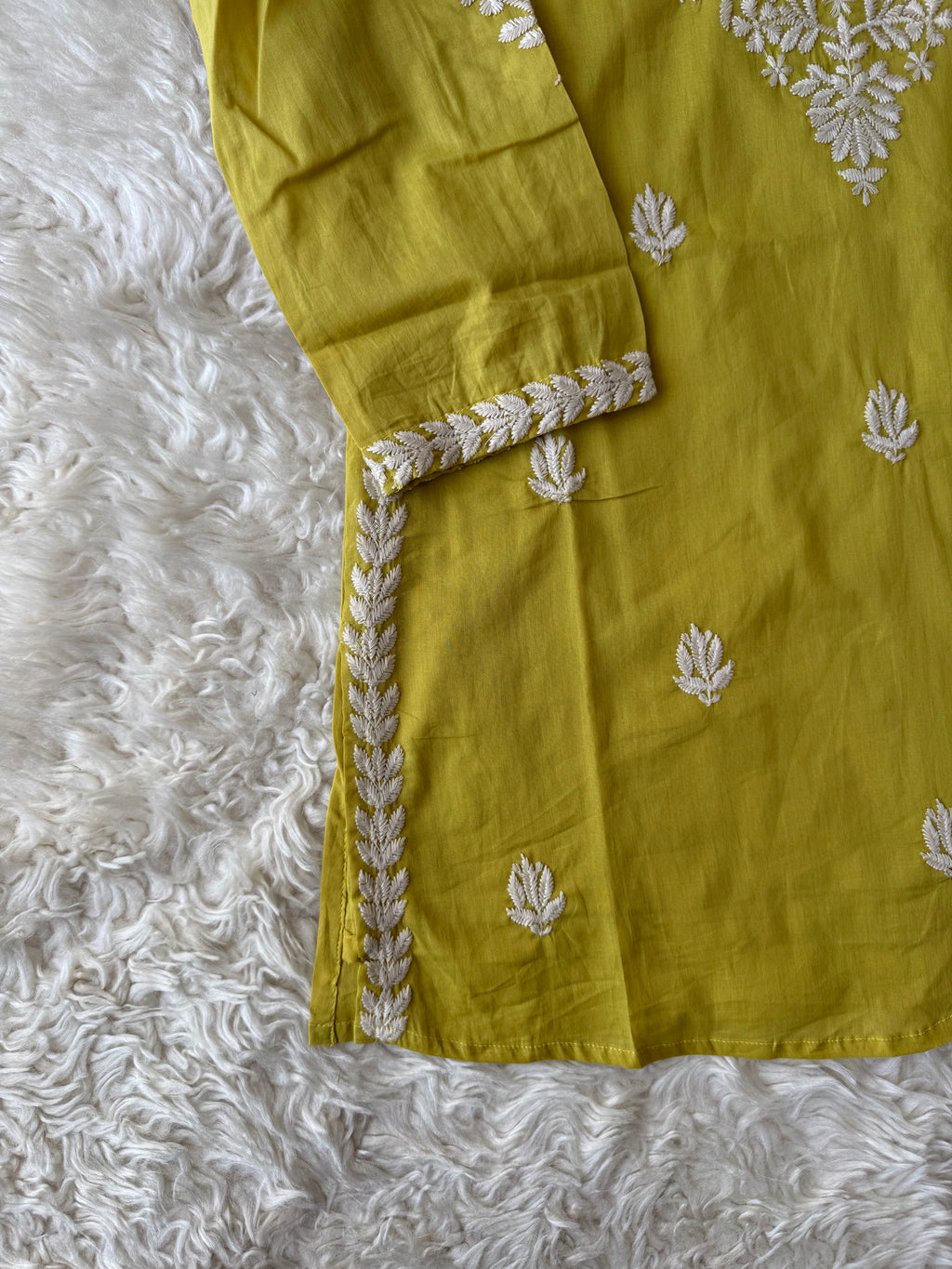 Mul Cotton Short Kurti with Lining