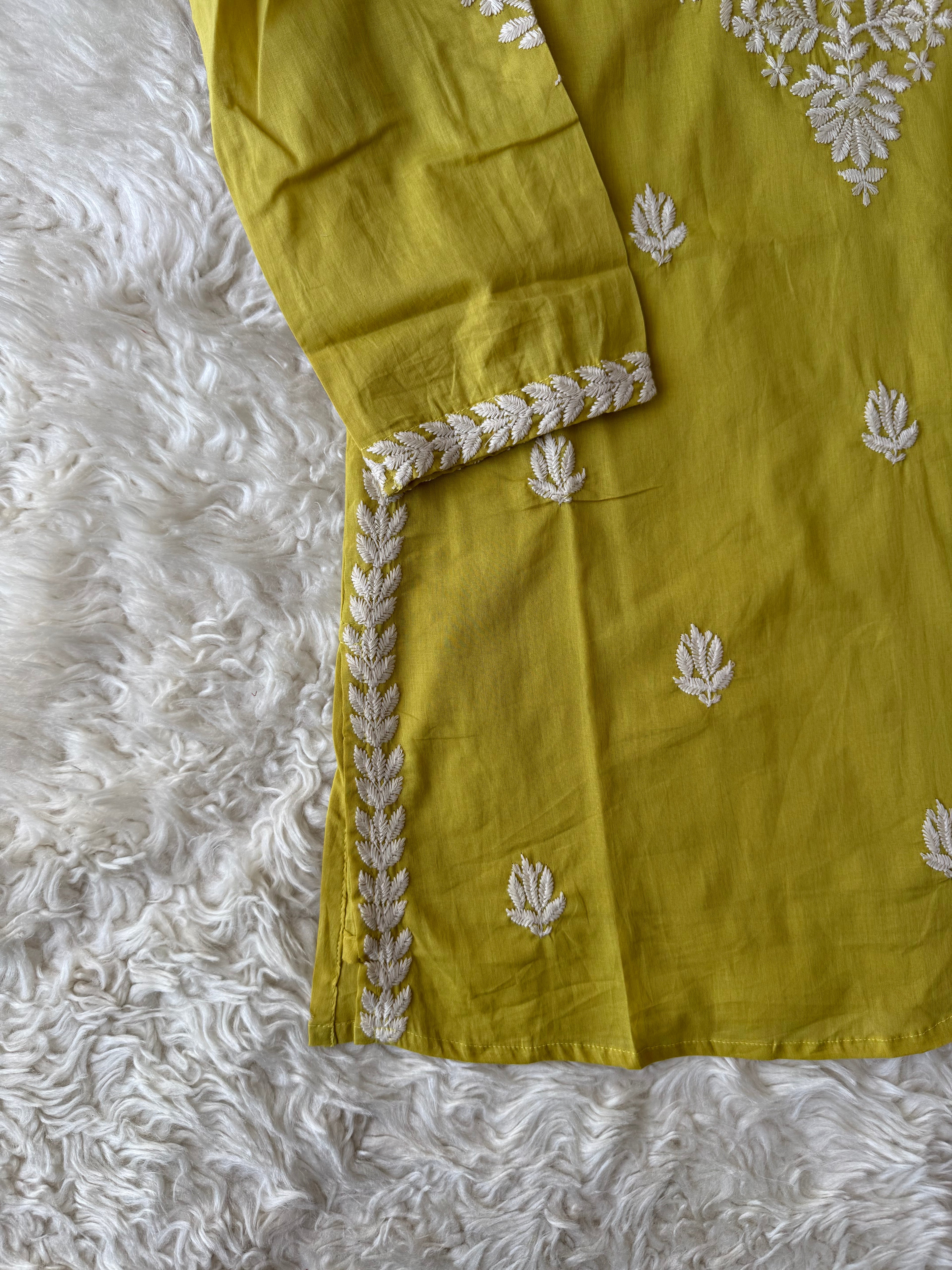 Mul Cotton Short Kurti with Lining