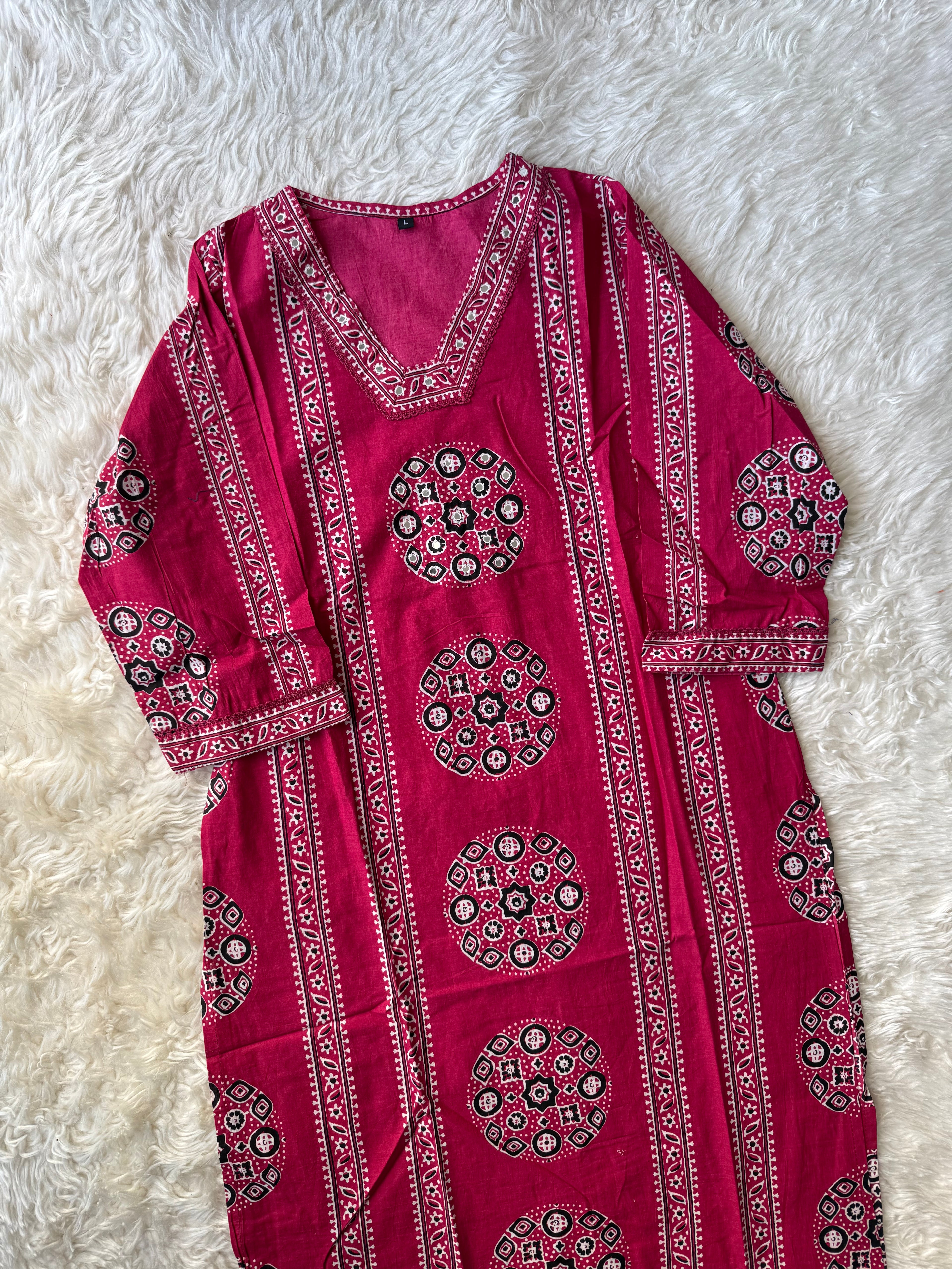 Cotton Kurti Pant Set
