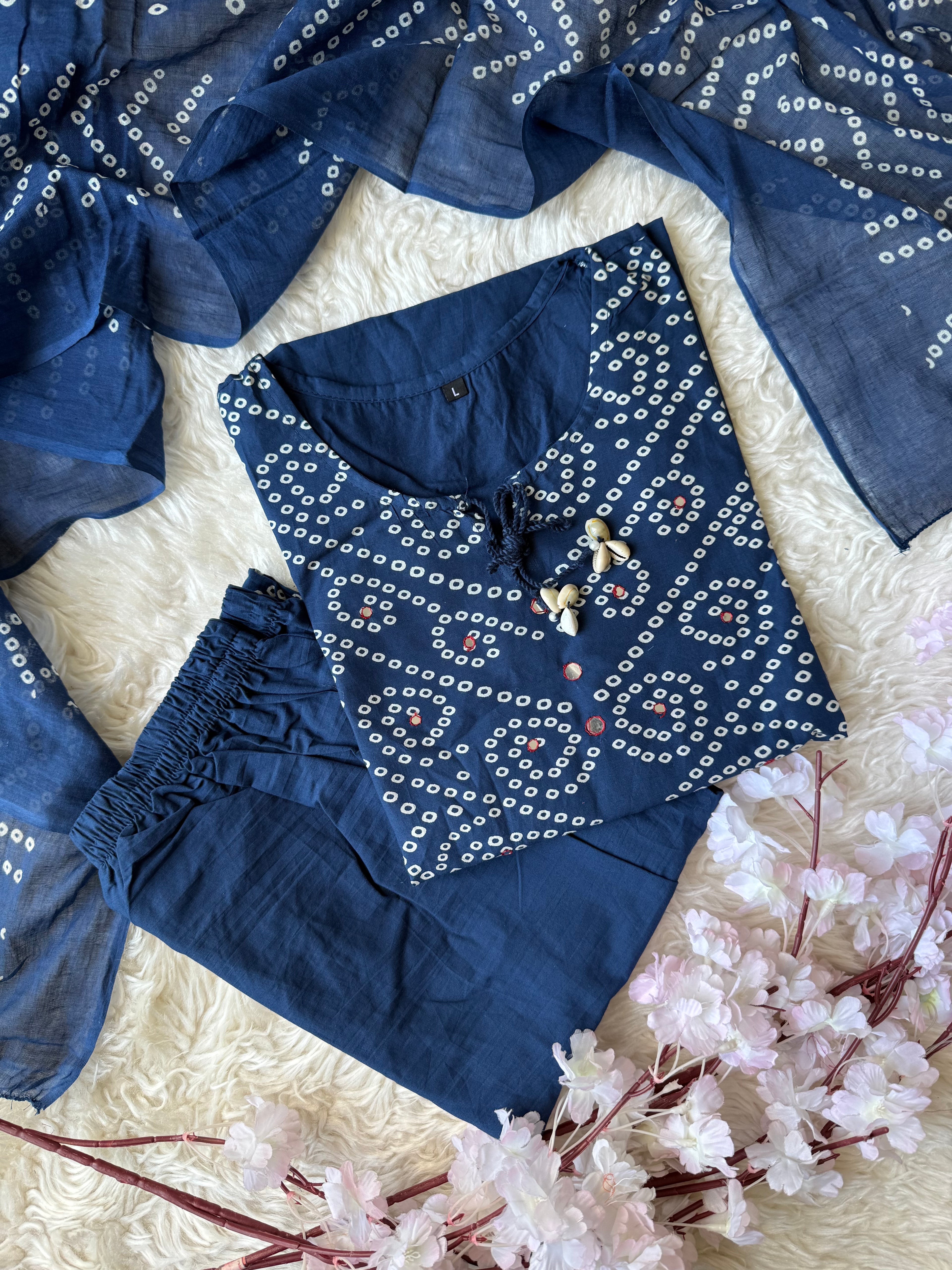 Budget Friendly Kurti Pant Dupatta Set