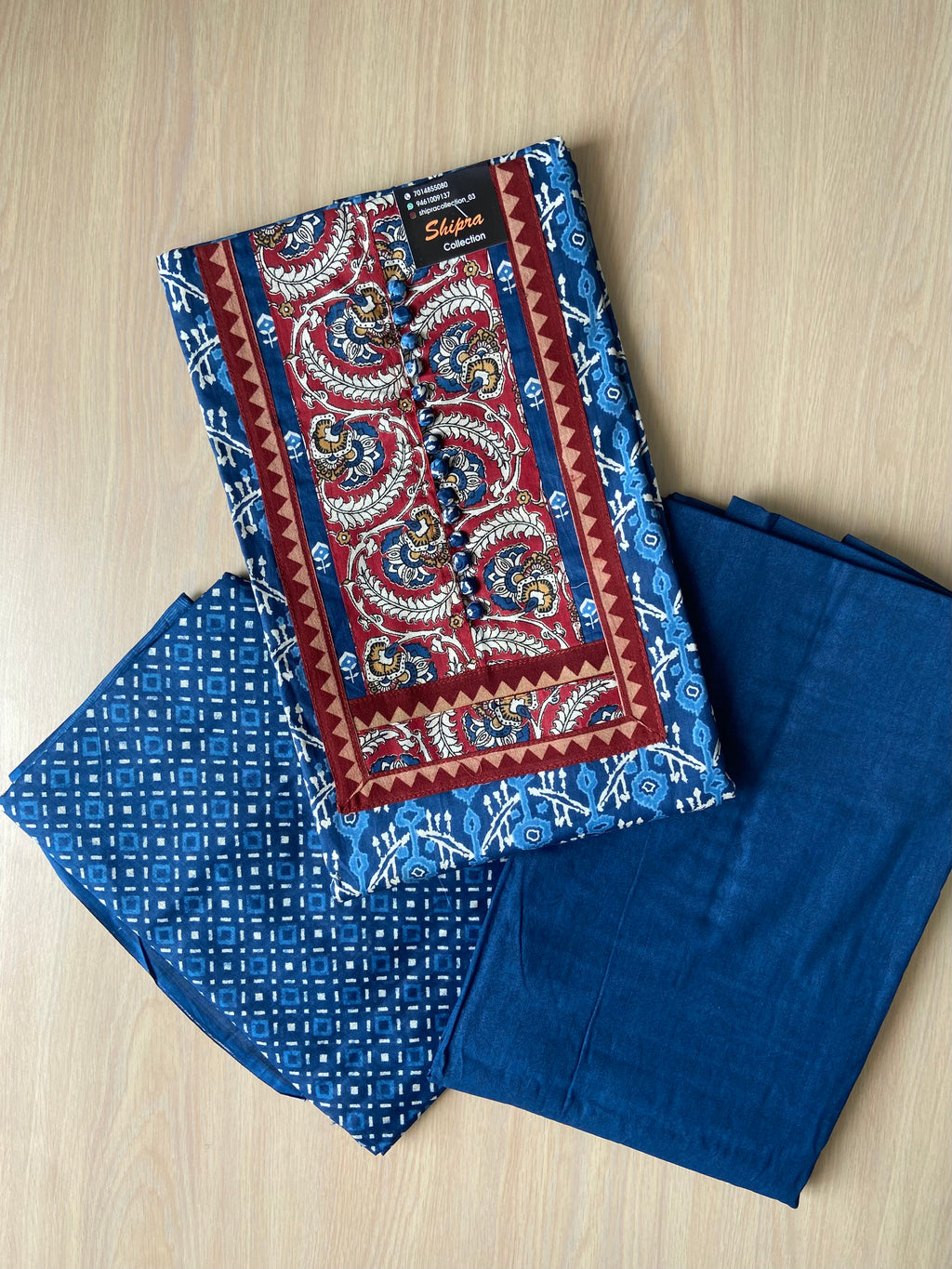 Premium Cotton Unstitched Set