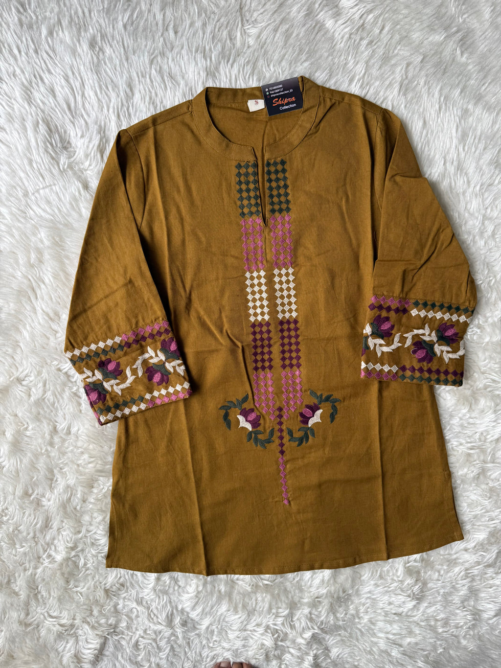 Khadi Cotton Short Kurti