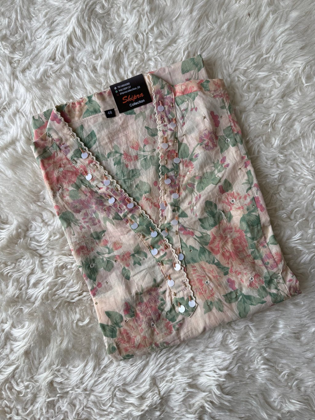 Premium Cotton Aline Kurti Pant Dupatta Set