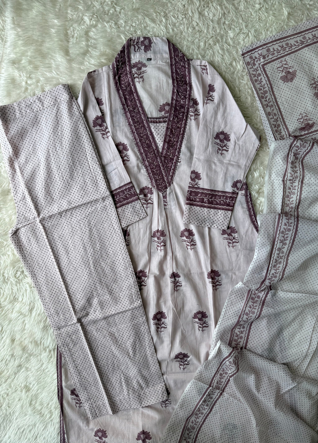 Premium Cotton Kurti Pant Dupatta Set