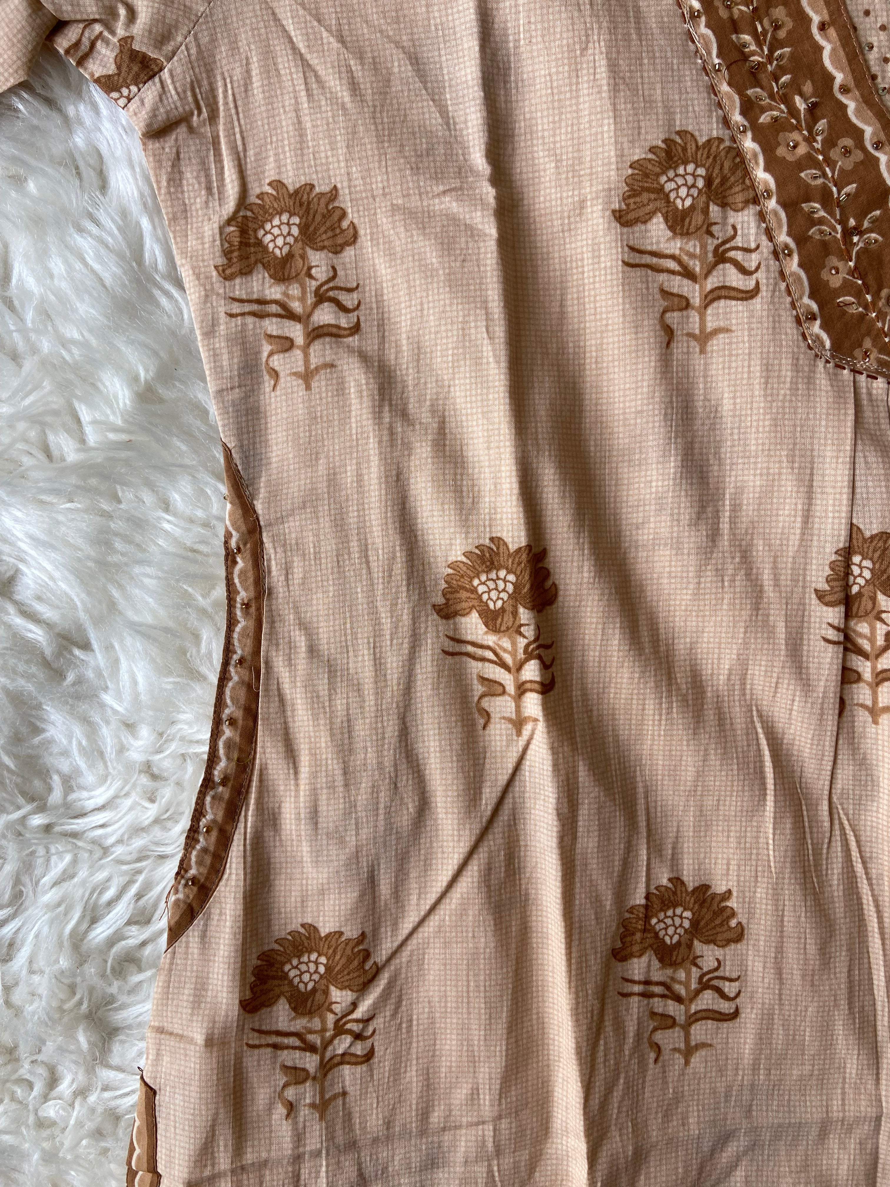 Premium Cotton Kurti Pant Dupatta Set