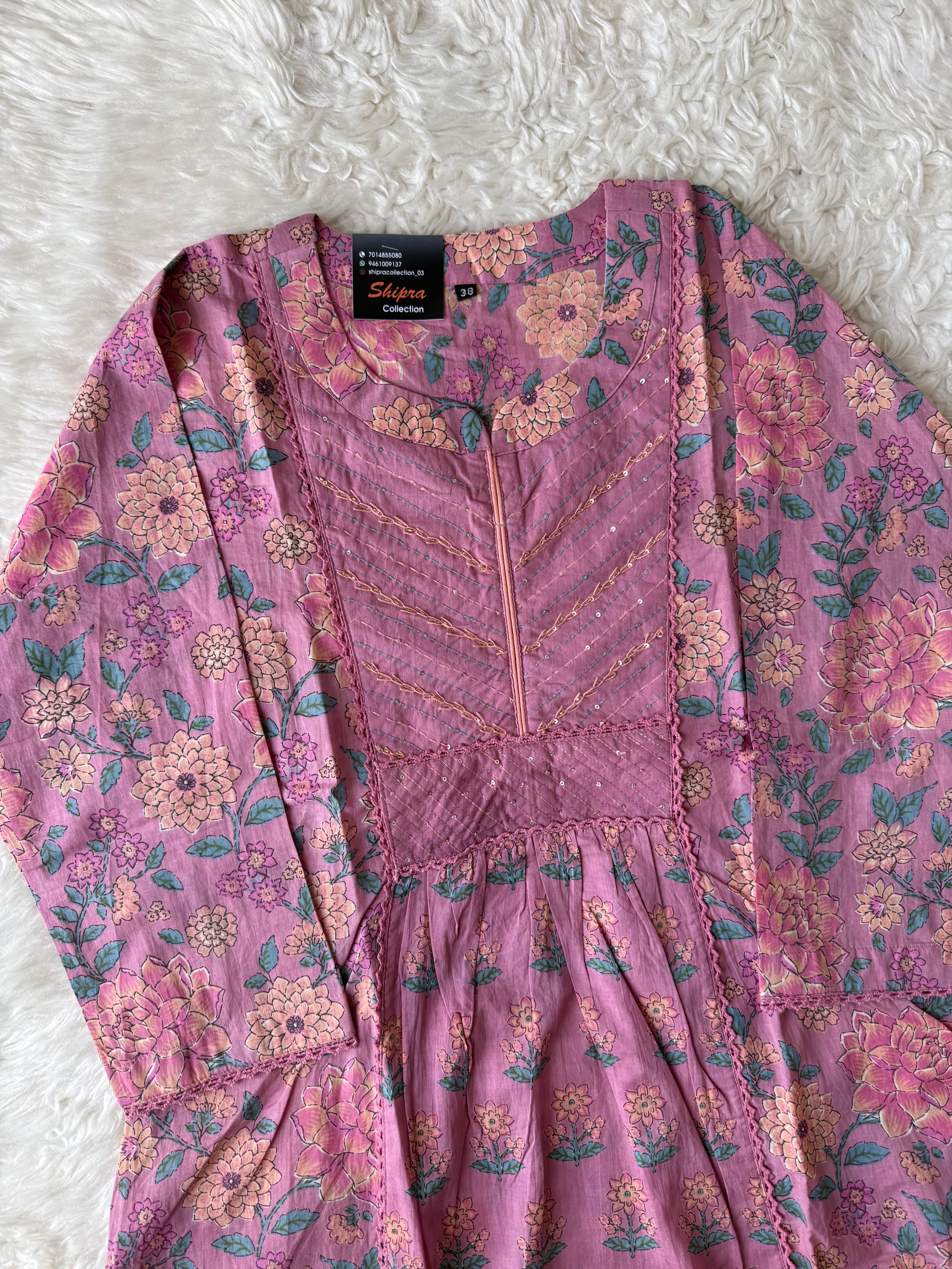 Premium Cotton Kurti Plazo Pant Set