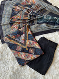 Muslin Silk Kurti Pant Dupatta Set