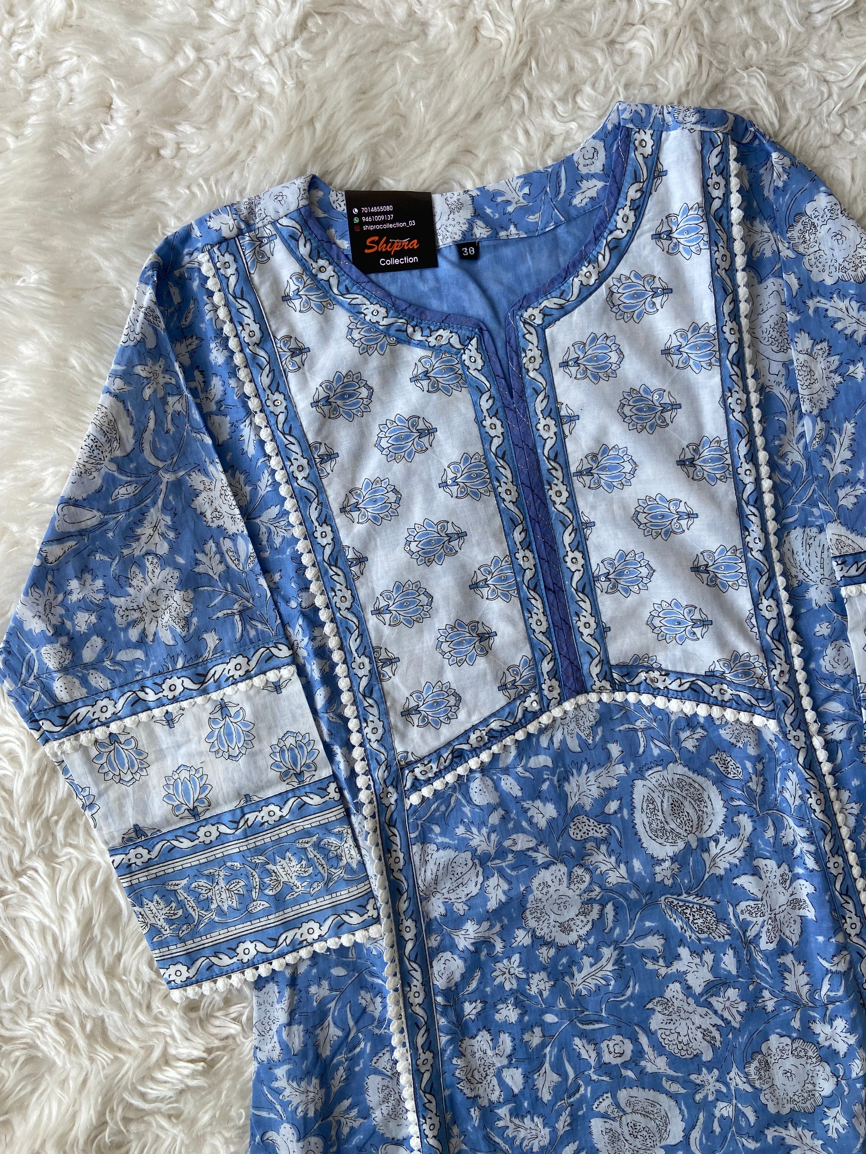 Premium Cotton Kurti Pant Dupatta Set