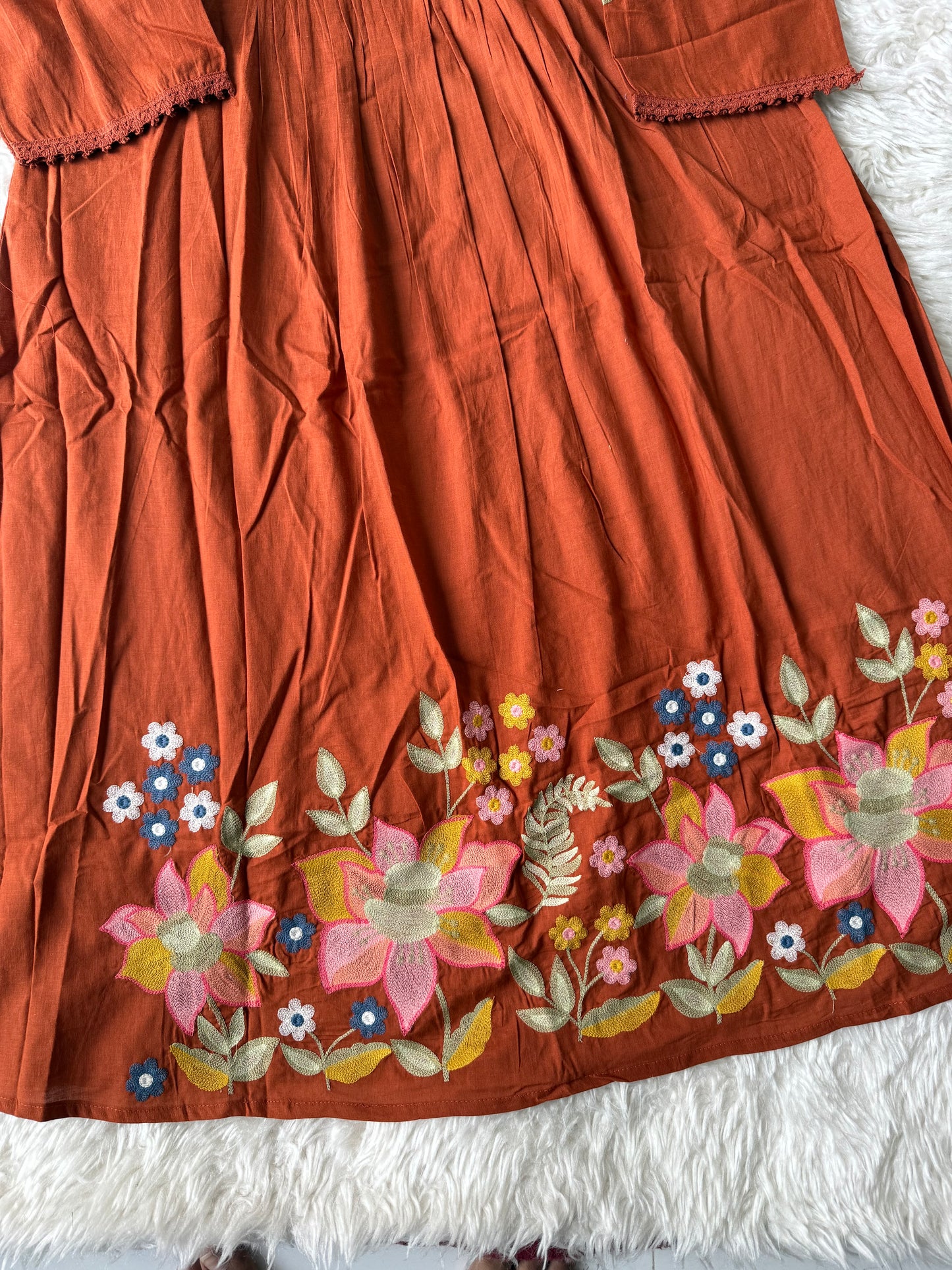 Mul Cotton Kurti Pant Dupatta Set