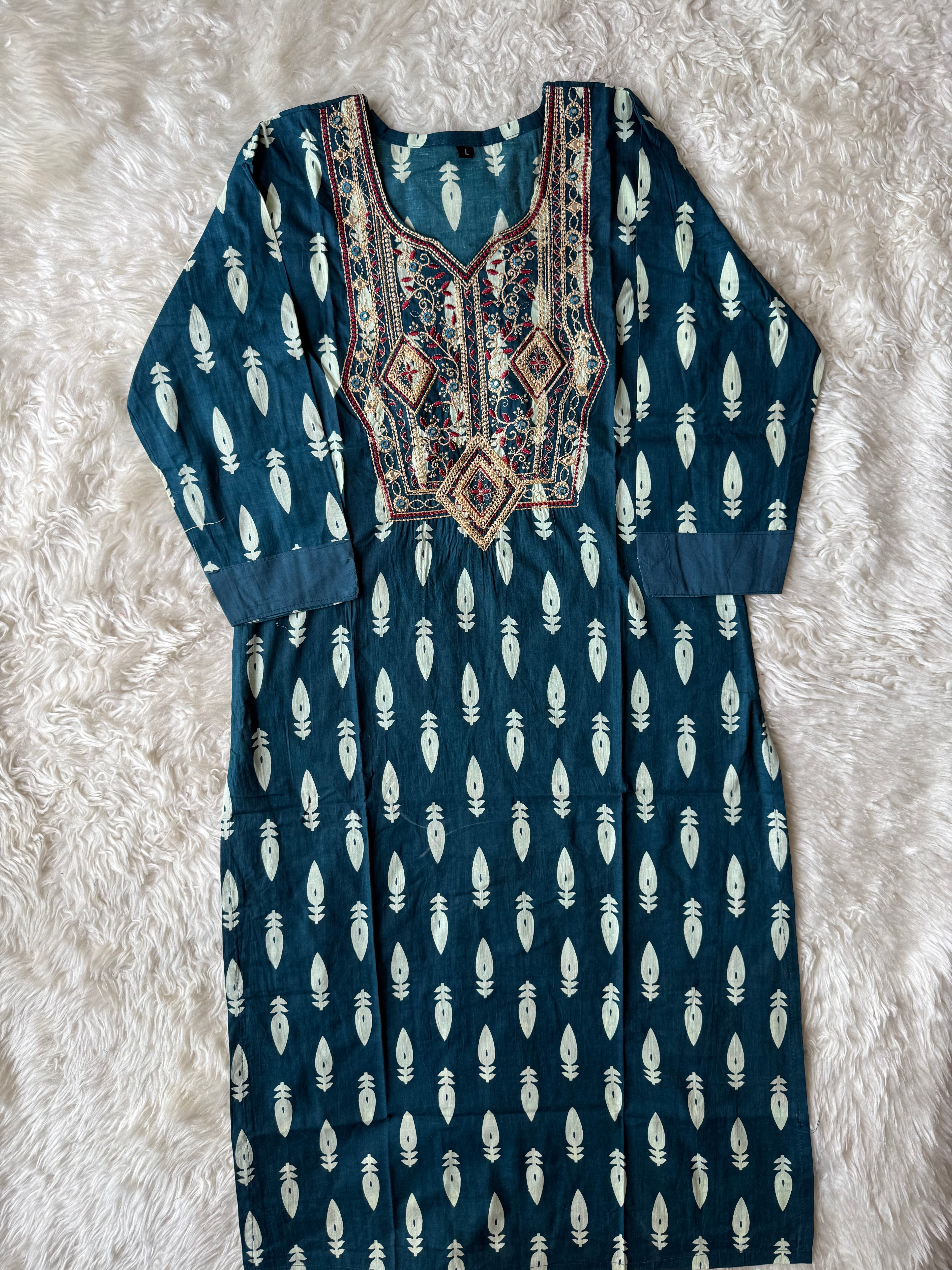Cotton Kurti Pant Set