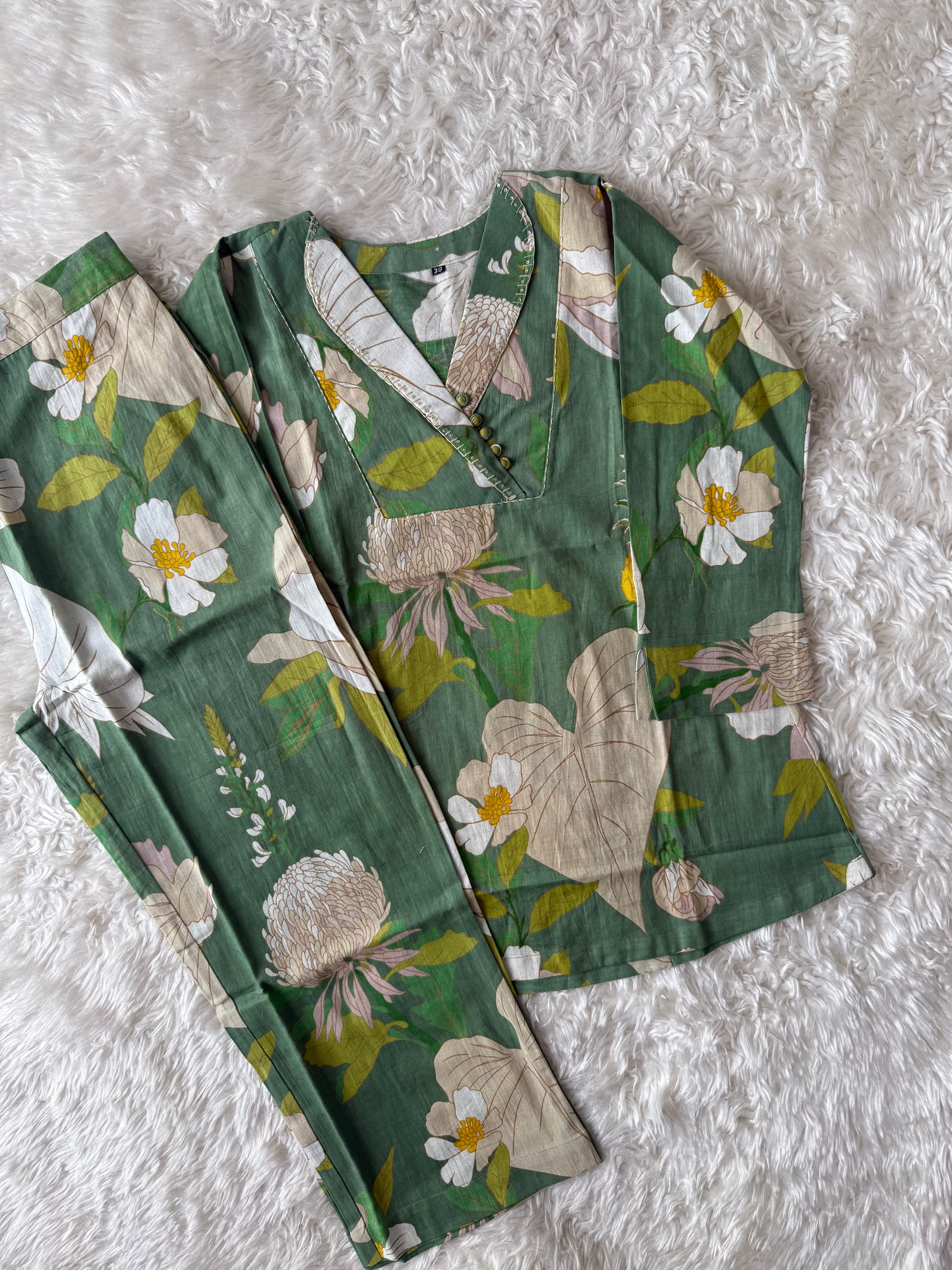 Soft Khadi Cotton Co-ord Set