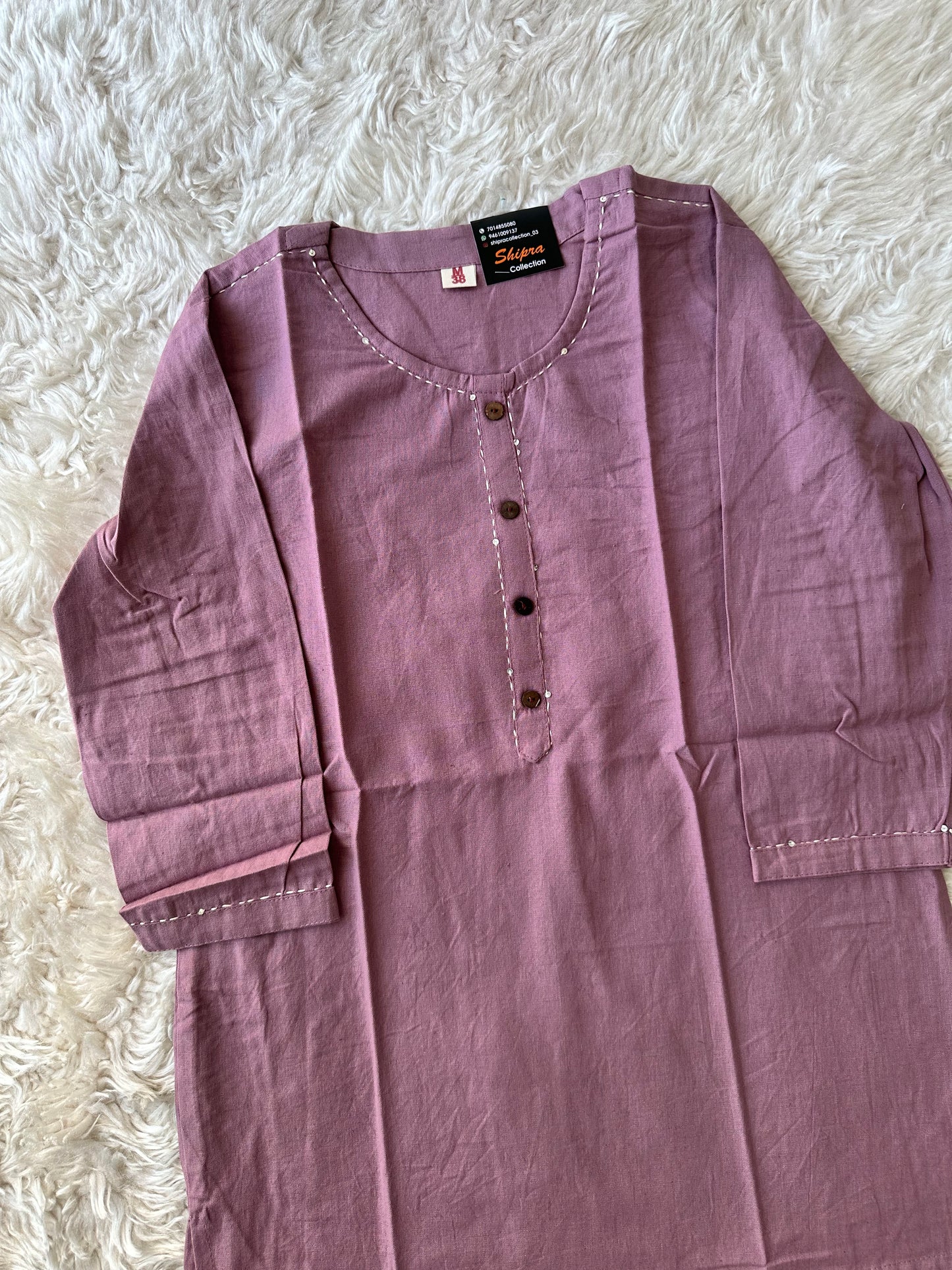 Khadi Cotton Short Kurti