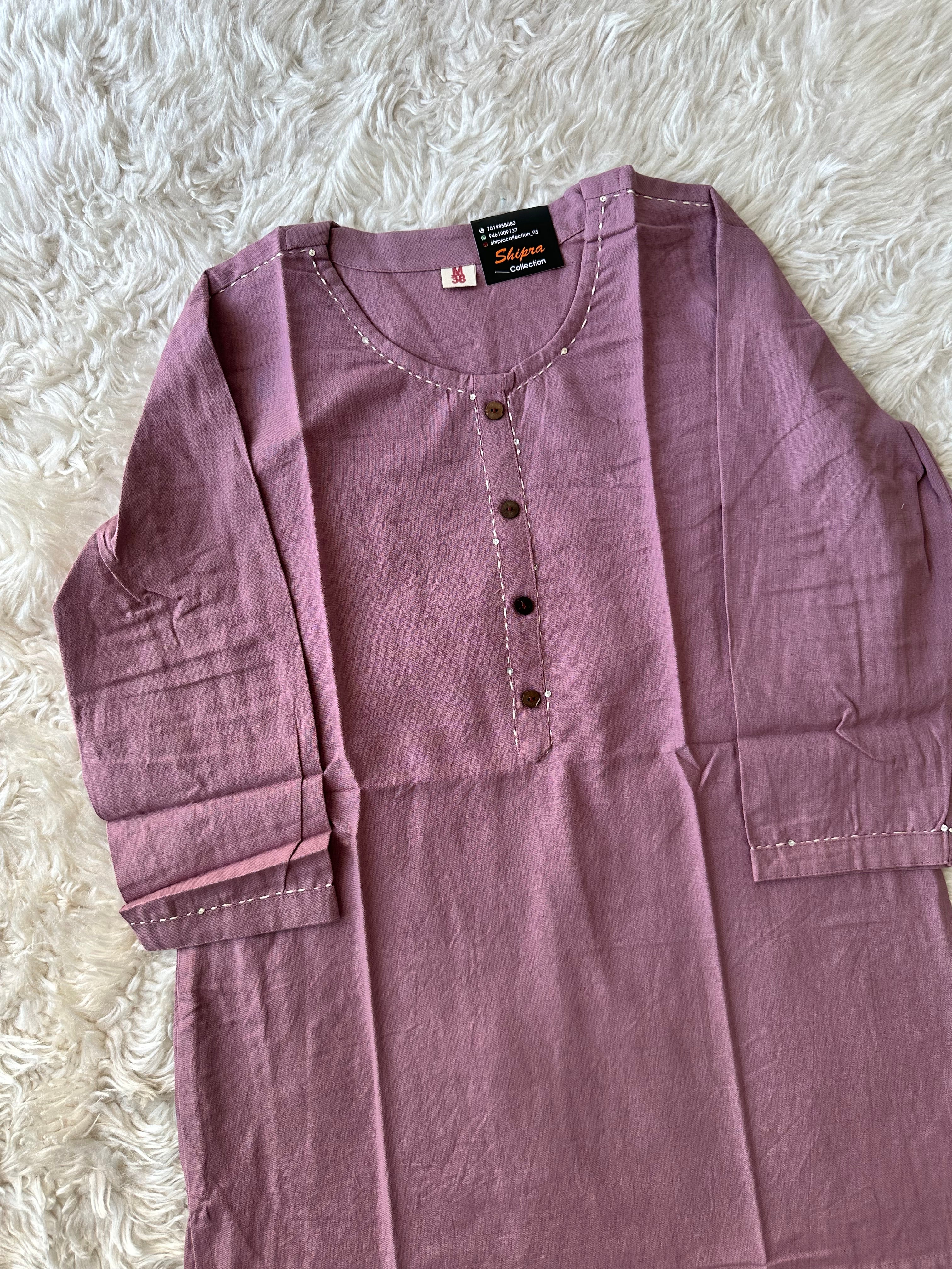 Khadi Cotton Short Kurti