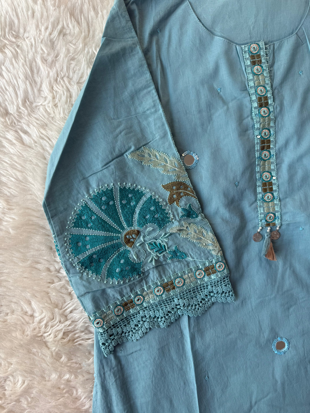 Premium Cotton Kurti Plazo Dupatta Set