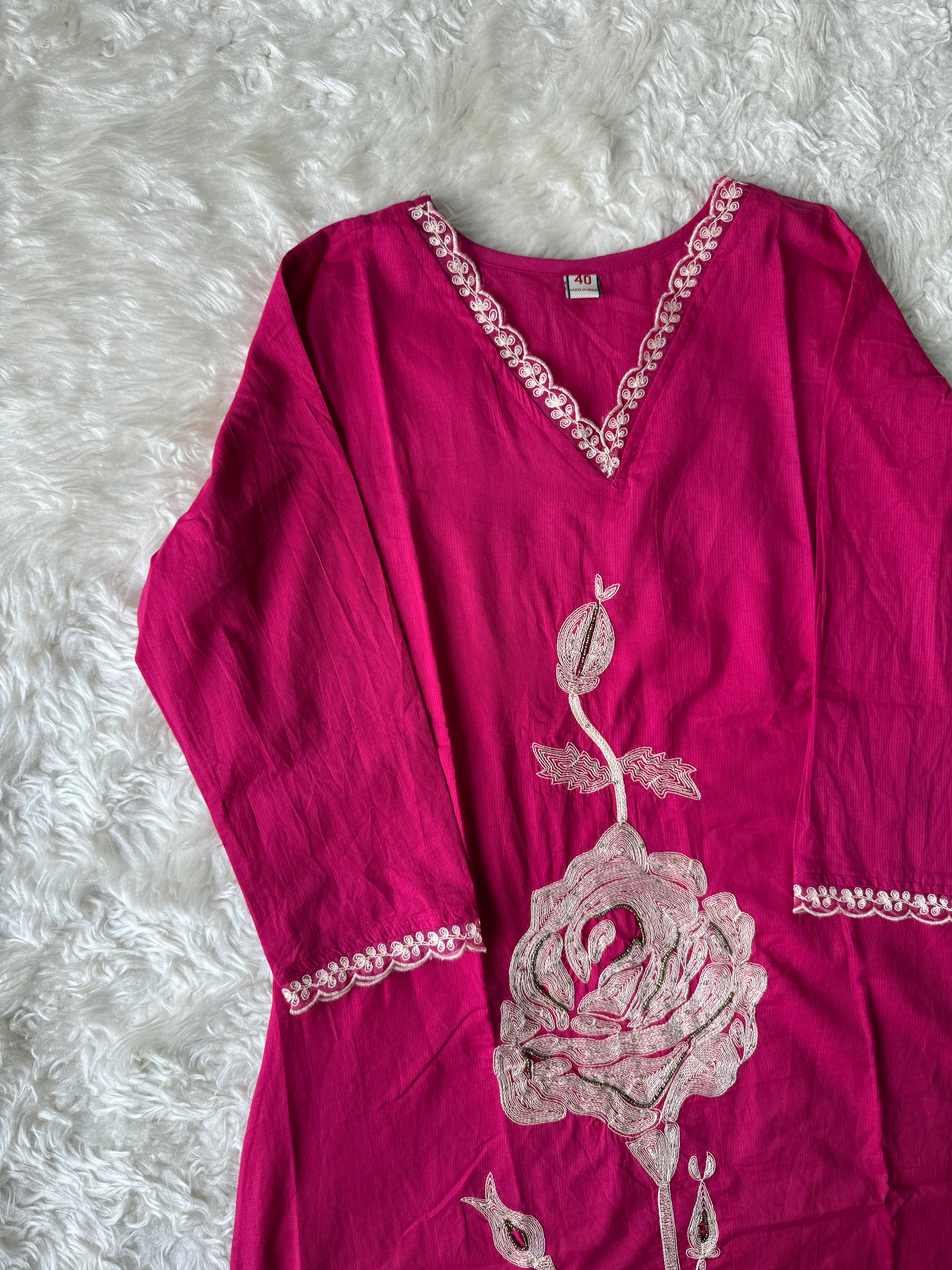 Premium Cotton Kurti Pant Dupatta Set