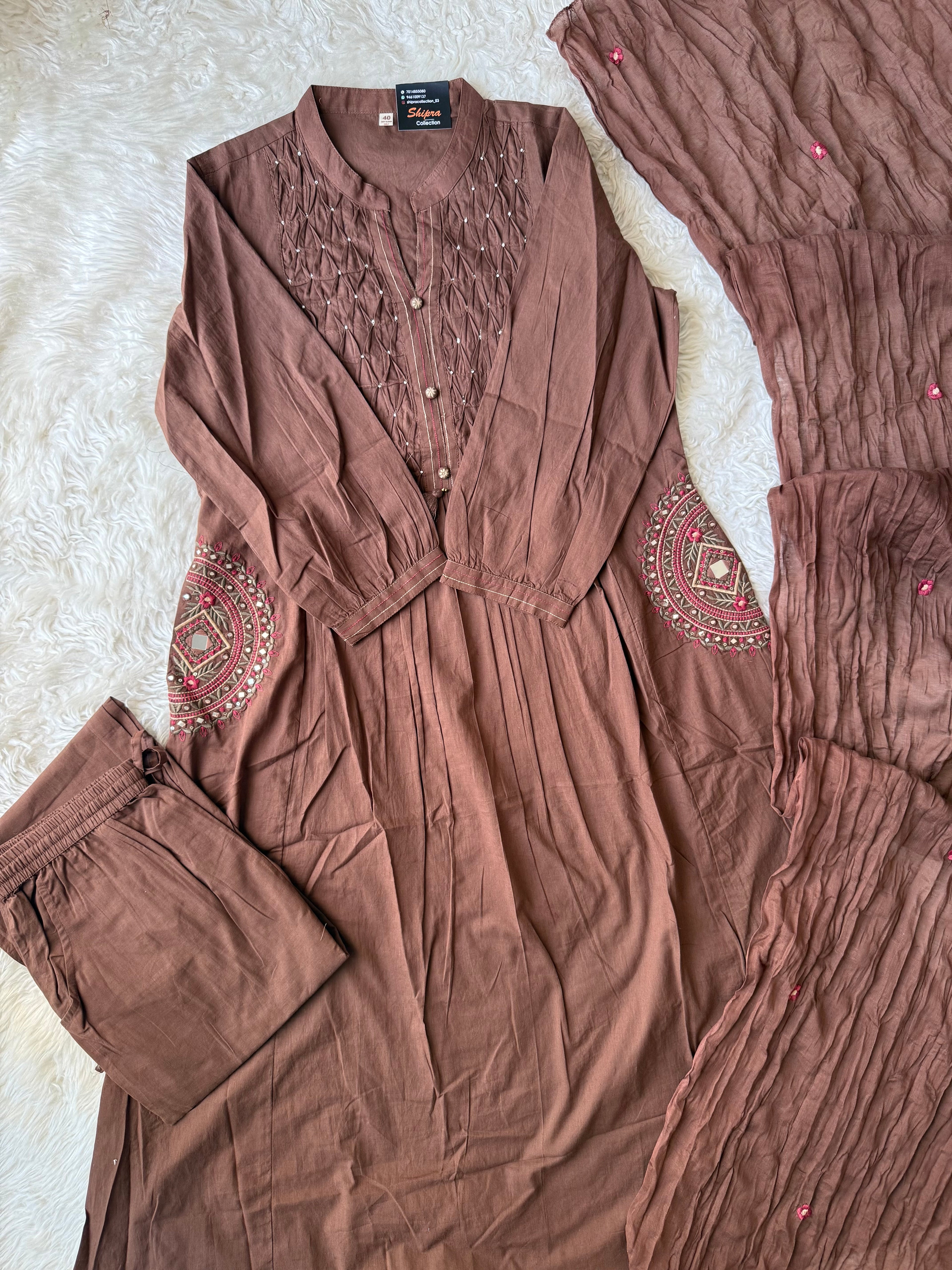 Premium Cotton Thread Work Collection